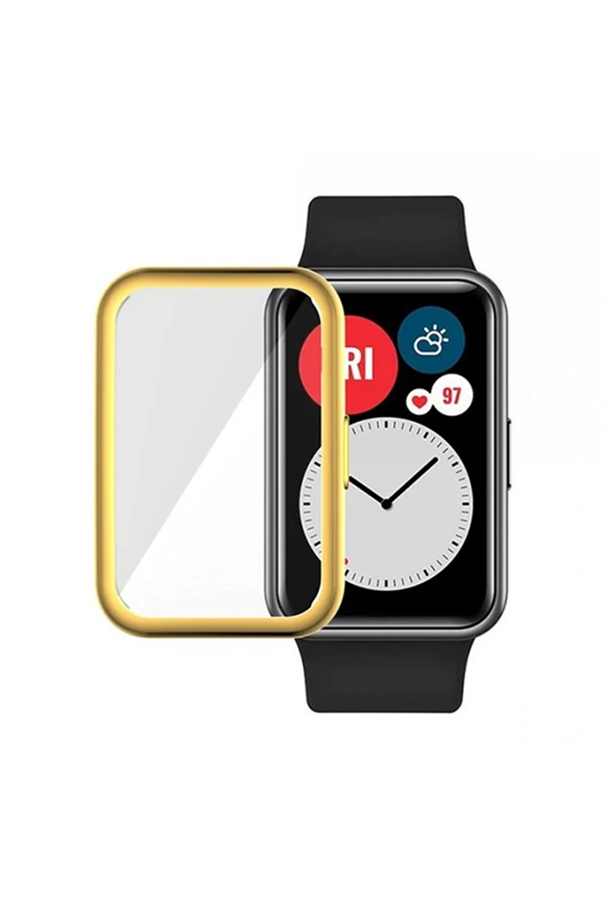 CepteToptan Ally Huawei Watch Fit 360 Koruma Ultra İnce Silikon Kılıf-(1903) - DROPX6659-1269