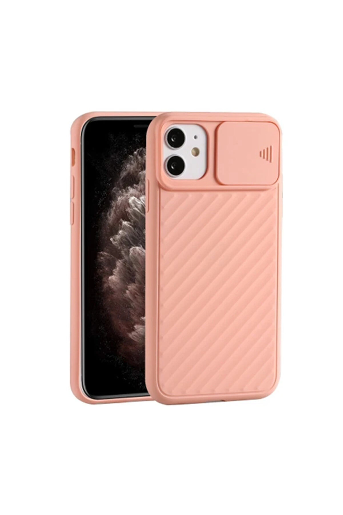 Ally İphone 11 6.1 İnch Kılıf Kamera Kapatan Koruyucu Sürgülü Kılıf-(190 - Dropx8023-3555