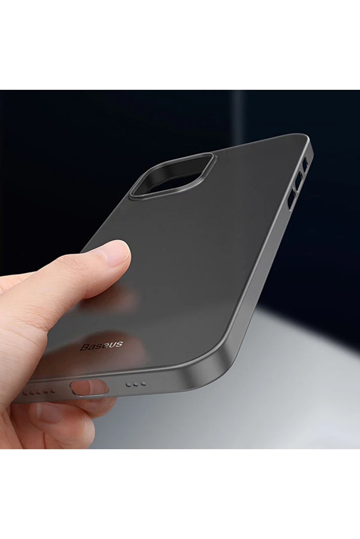 Wi̇ng Case İphone 12 Pro 6.1 Kılıf Ultra İnce Lux Mat Şeffaf Kılıf-(5775) - Gms6026-6245