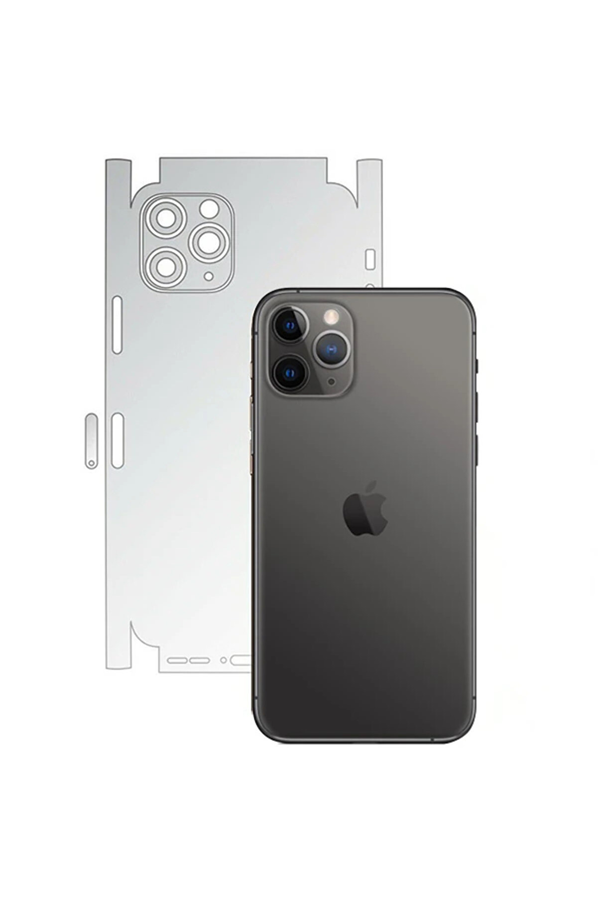 gizmurstore İPhone 11 Pro 5.8 İnch Hidrojel Hayalet Arka Tam Kaplama Film-(5775) - GMS5704-6156