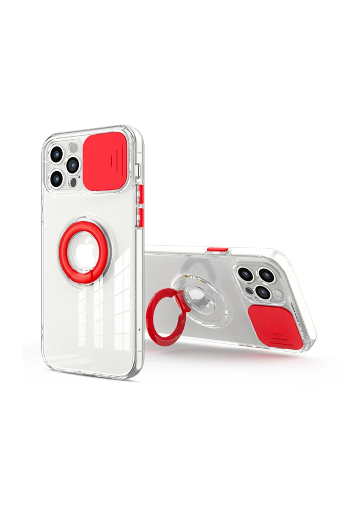 Ally İphone 11 Pro Max 6.5İnç Kılıf Sürgülü Kamera Lens Korumalı Yüzük - Dropx5328-9012