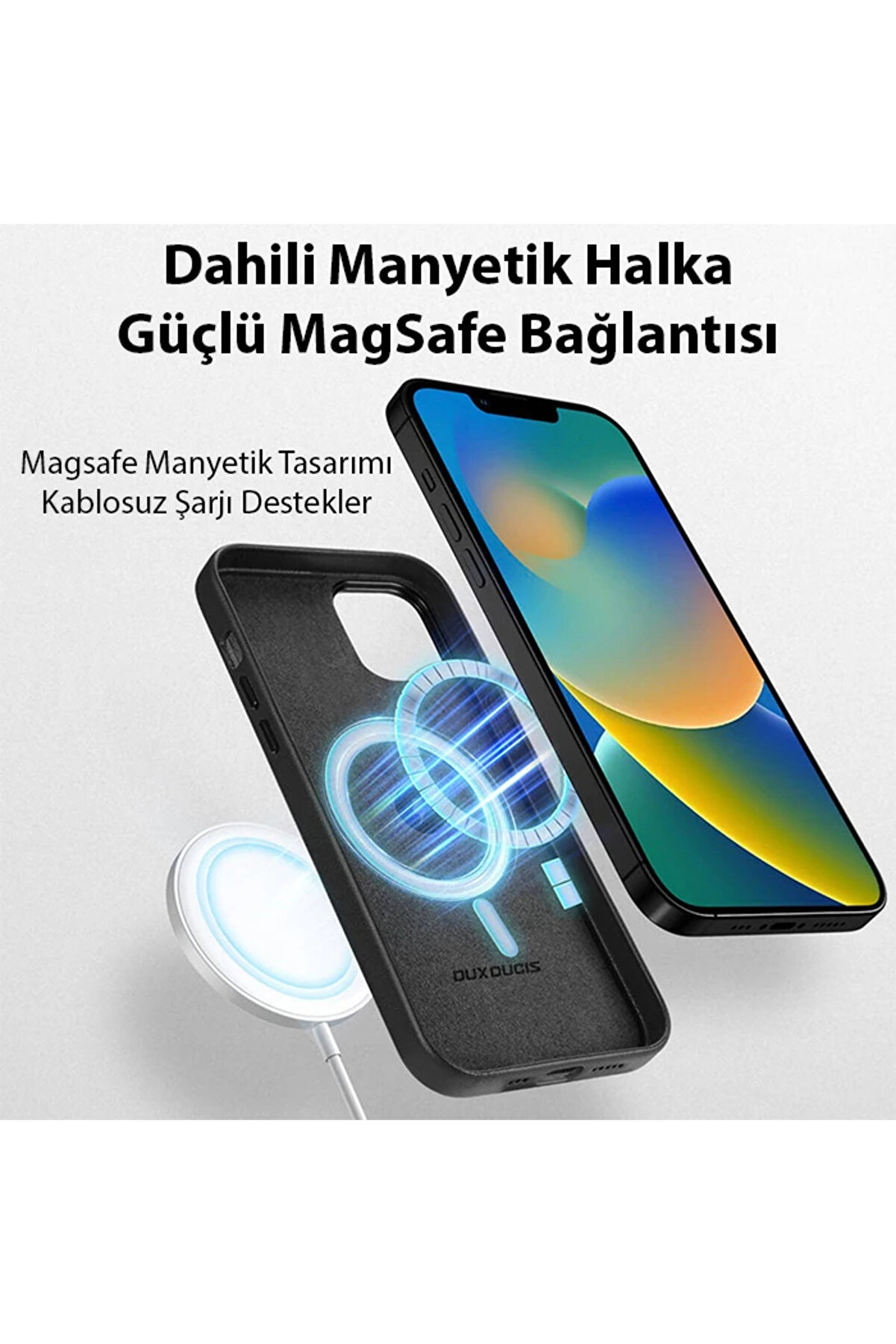 Dux Duci̇s Gri̇t Seri̇es İphone 14 6.1İnç Premi̇um Magsafe Uyumlu Kılıf-(5775) - Gms7913-2430