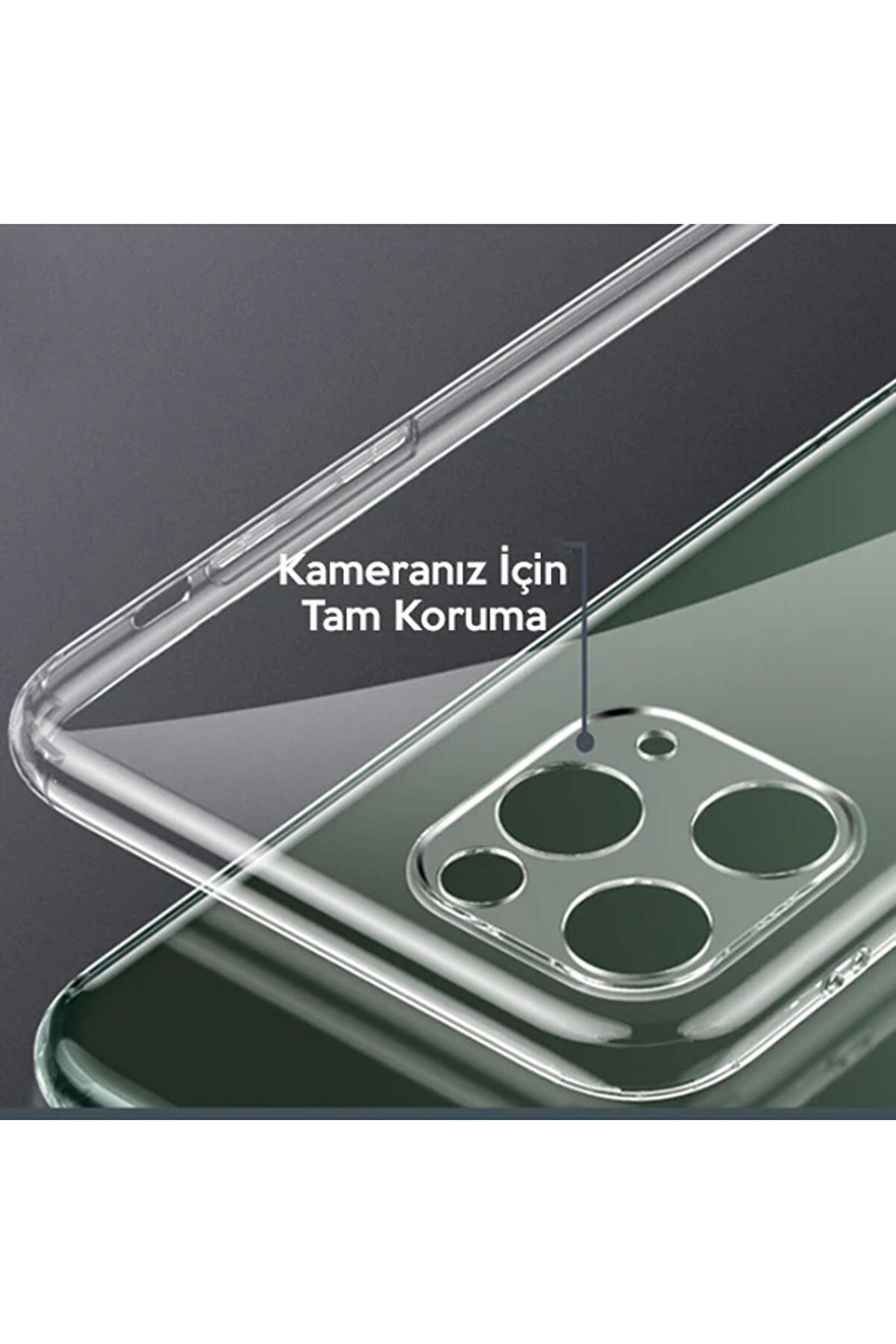 Ally İphone 11 Pro 5.8 İnch Kamera Korumalı Si̇li̇kon Kılıf-(5775) - Gms5528-4226