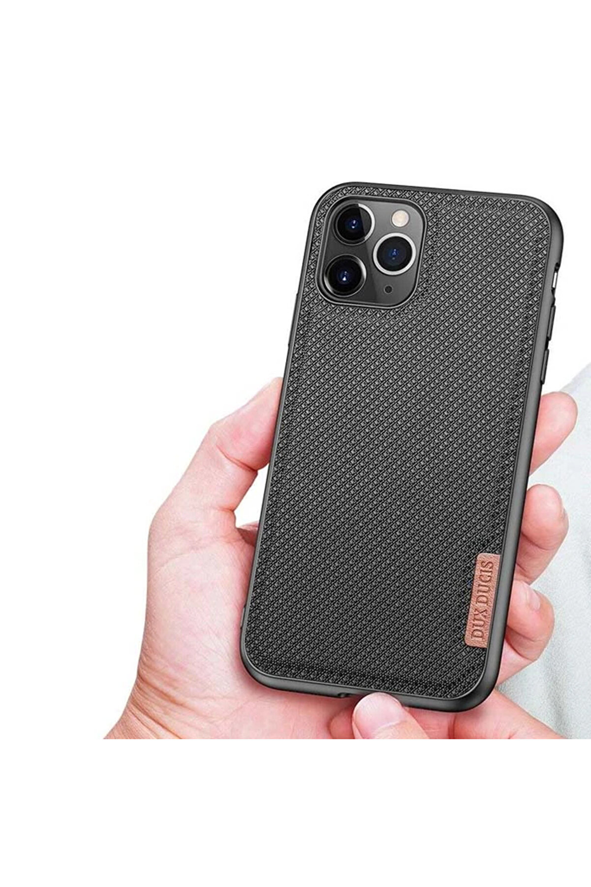 Dux Duci̇s Fi̇no Seri̇si̇ İphone 11 Pro 5.8İn&ccedil; Kılıf Premi̇um Dokuma Si̇li̇kon Kıl - Dropx9767-3507