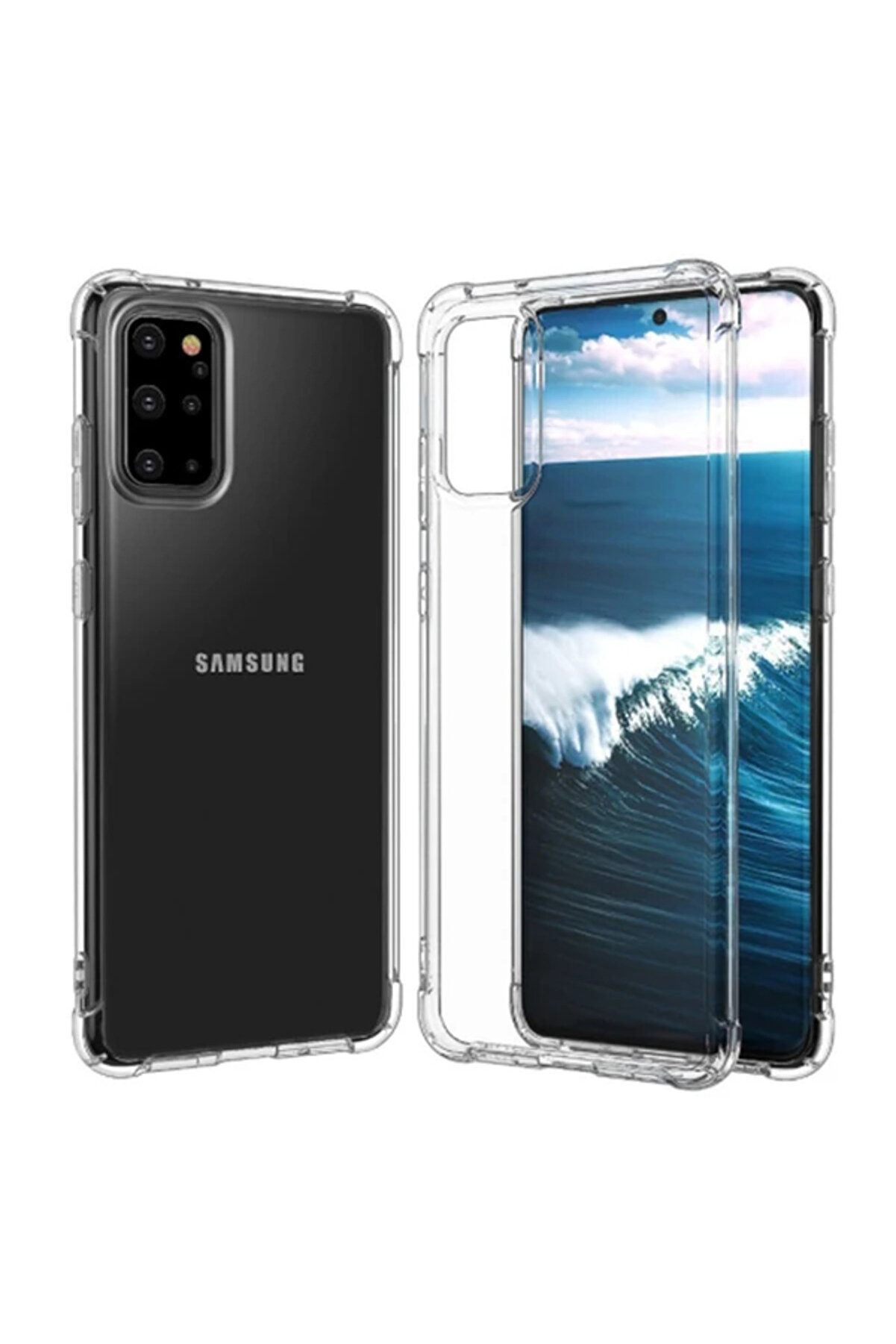 Ally Samsung Galaxy S20+ Plus Anti̇-Drop Darbe Emi̇ci̇ Si̇li̇kon Kılıf-(5775) - Gms5606-8993