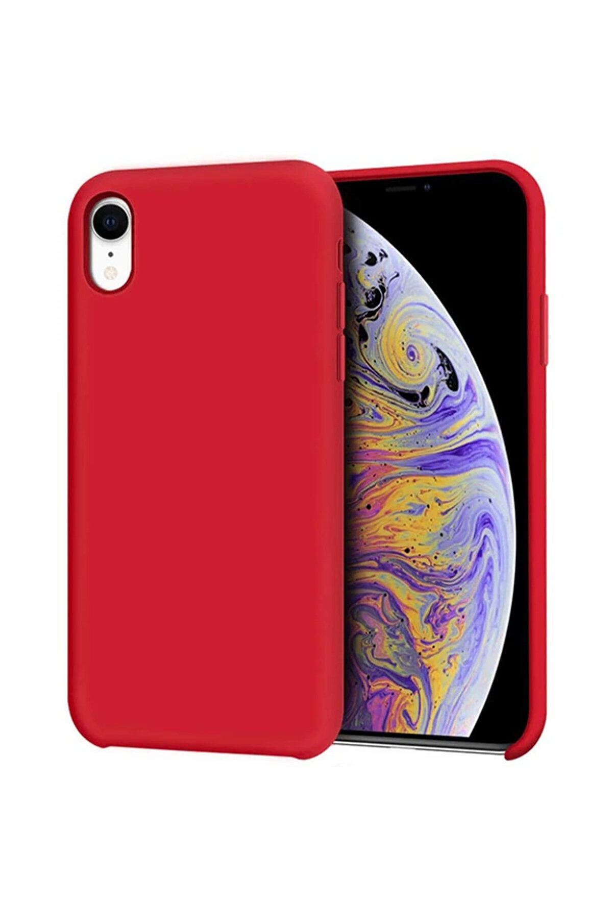 CepteToptan iPhone XR 6.1inch Lansman Kılıf İçi Kadife Soft Silikon Kılıf-(1903) - DROPX5033-2382