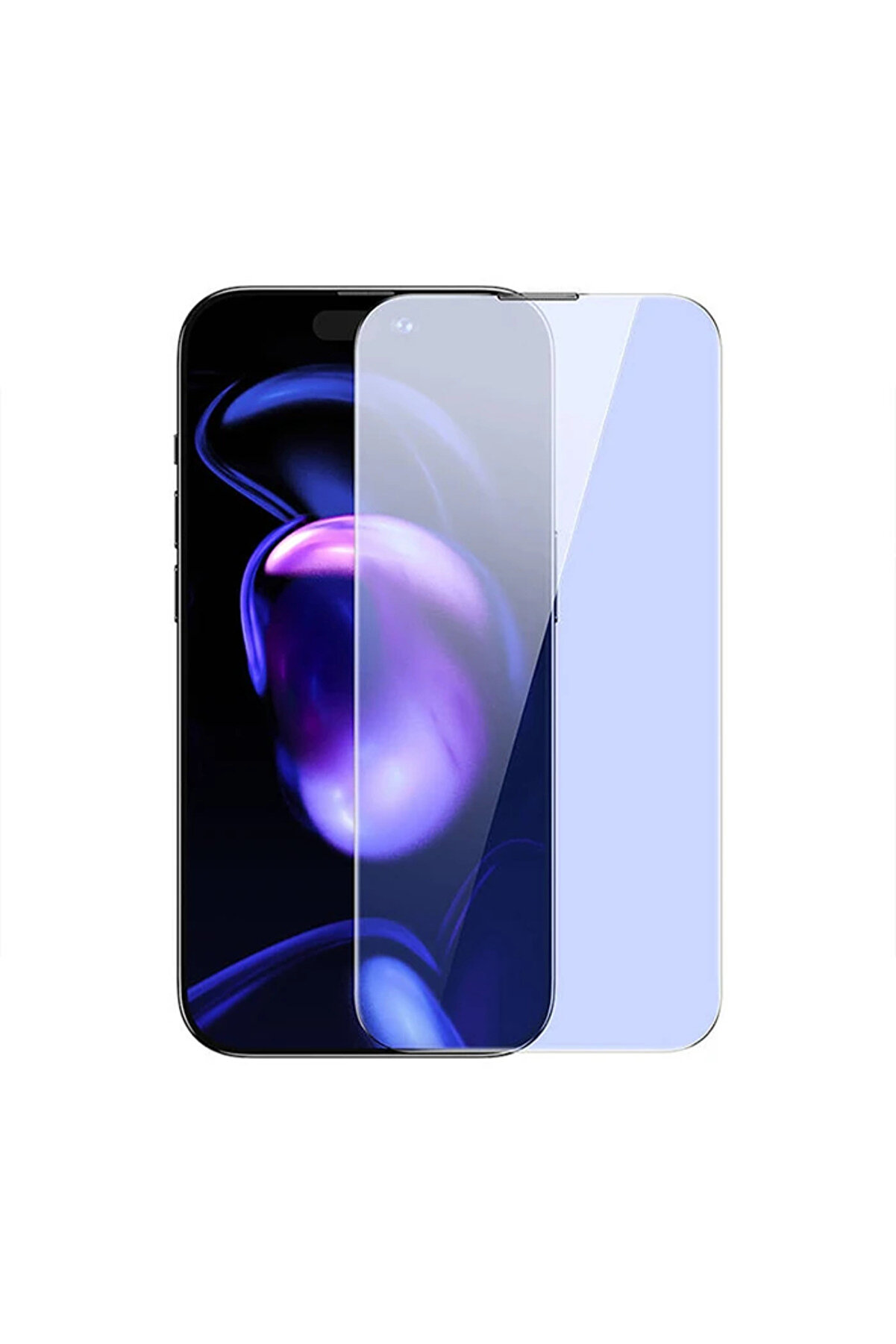 Najmaddin Crystal iPhone 15 Pro Max Uyumlu Full Koruma Anti Mavi Işık Tempered Cam Ekran Koruyucu 2