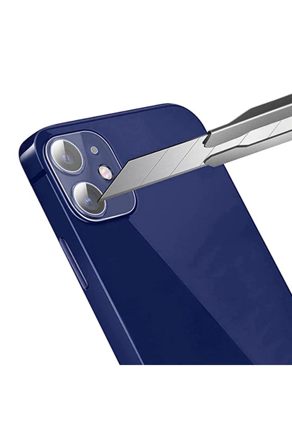 Gor İphone 12 Mi̇ni̇ 5.4 Best Full Tempered Cam Kamera Koruyucu 2Adet Set-(1903) - Dropx2182-9864