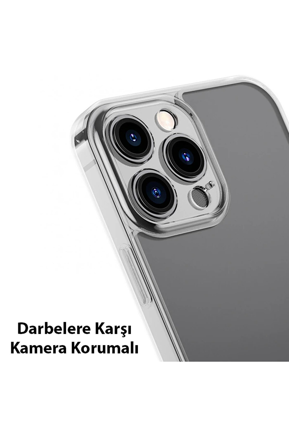 Frosted Glass İphone 13 Pro Max 6.7İnch Shockproof Koruyucu Kılıf-(5775) - Gms2260-7449