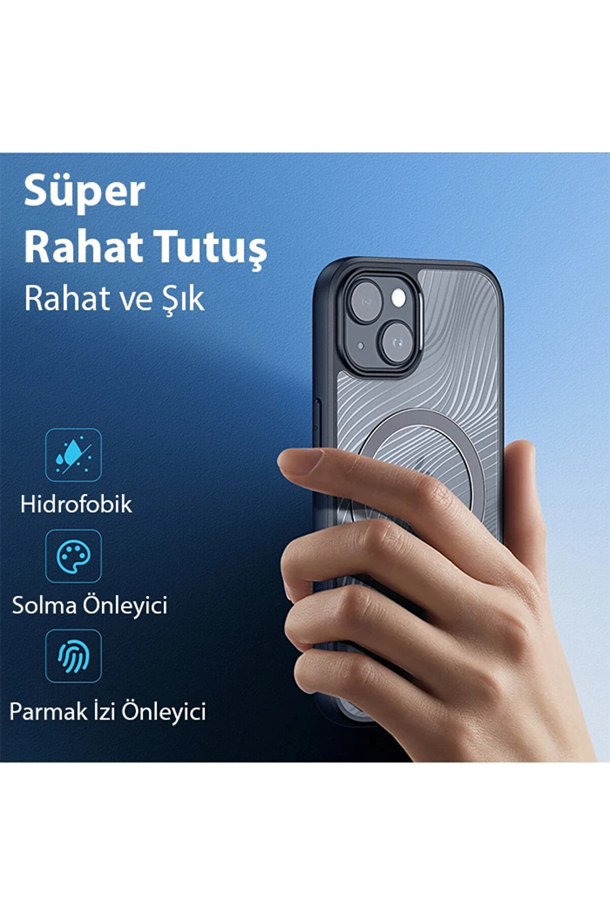 Dux Duci̇s İphone 15 Plus Ai̇mo Seri̇es Magsafe Premi̇um Buzlu Sert Pc-Tpu Kılıf-(5775 - Gms8350-4677