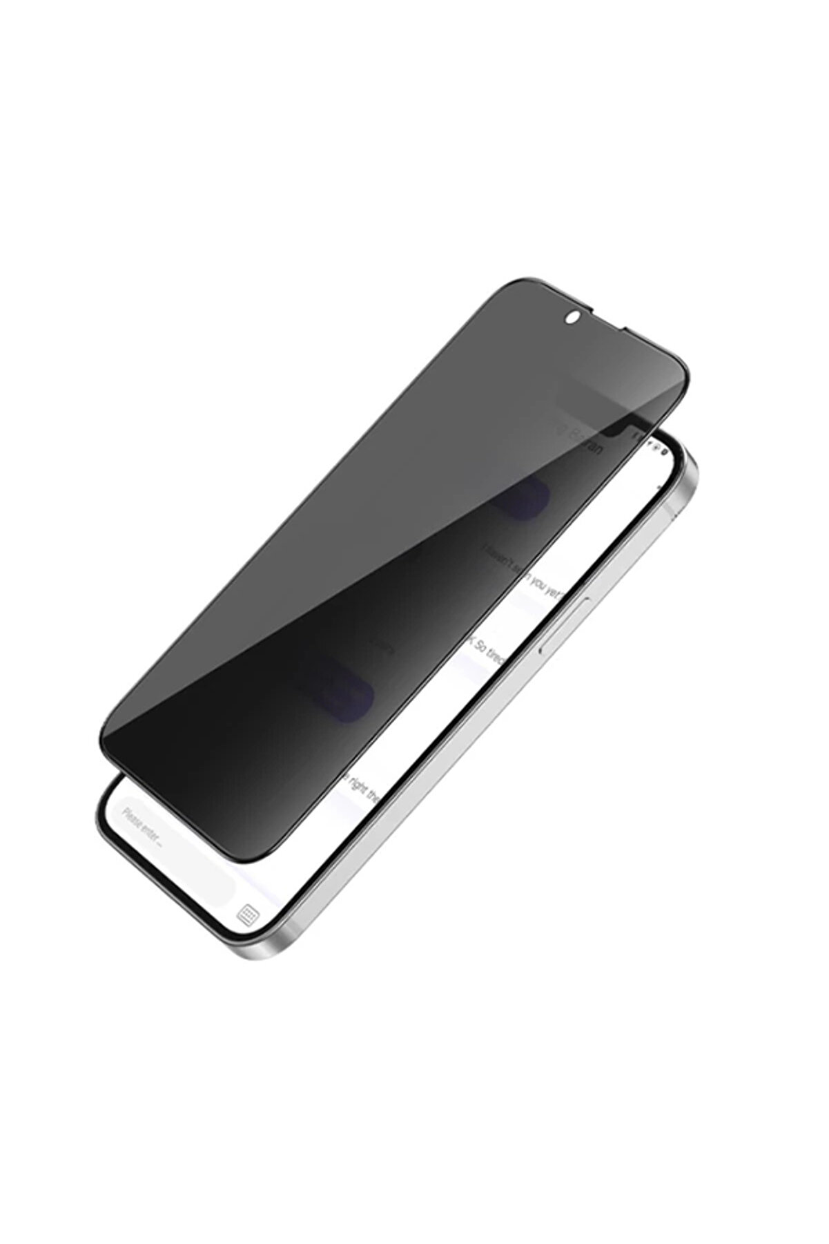 Ally İphone 13 Mi̇ni̇ 3D Full Pri̇vacy Gi̇zli̇li̇k Cam Ekran Koruyucu Anti̇-Spy-(1903) - Dropx2406-6971