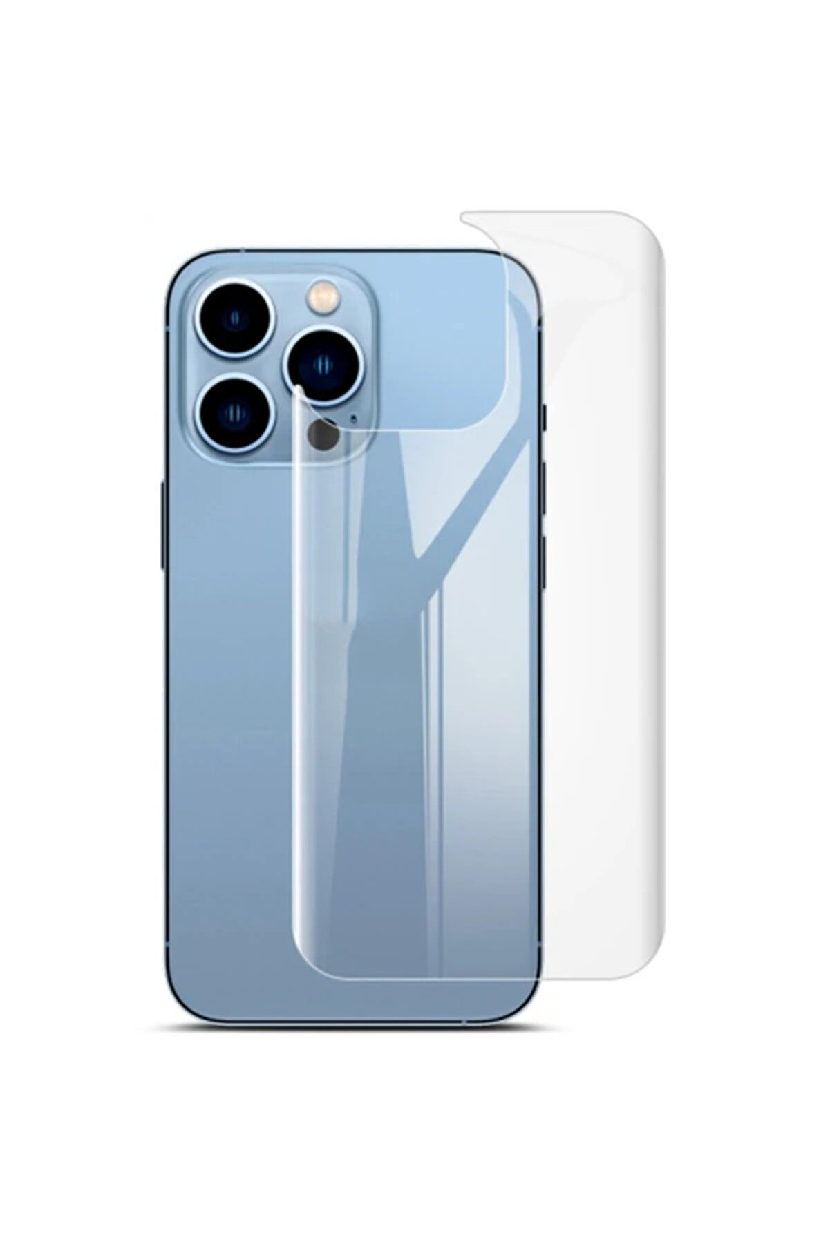 İphone 13 Pro Max 6.7 Fi̇lm Ön Arka Full Koruyucu Nano Hi̇drojel Koruyucu Set-(19 - Dropx3336-4282