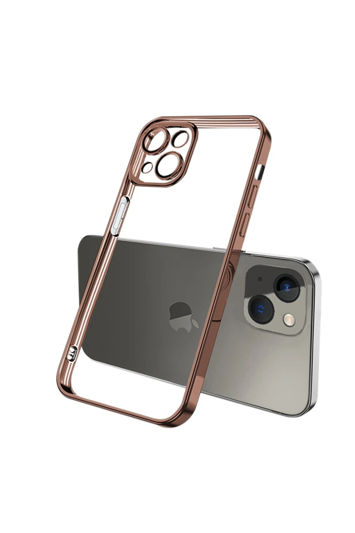 Ally Fashi̇on Seri̇es İphone 13 6.1İnç Kılıf Renkli̇ Kenar Lazer Çerçeveli̇ Si̇l - Dropx3980-3637