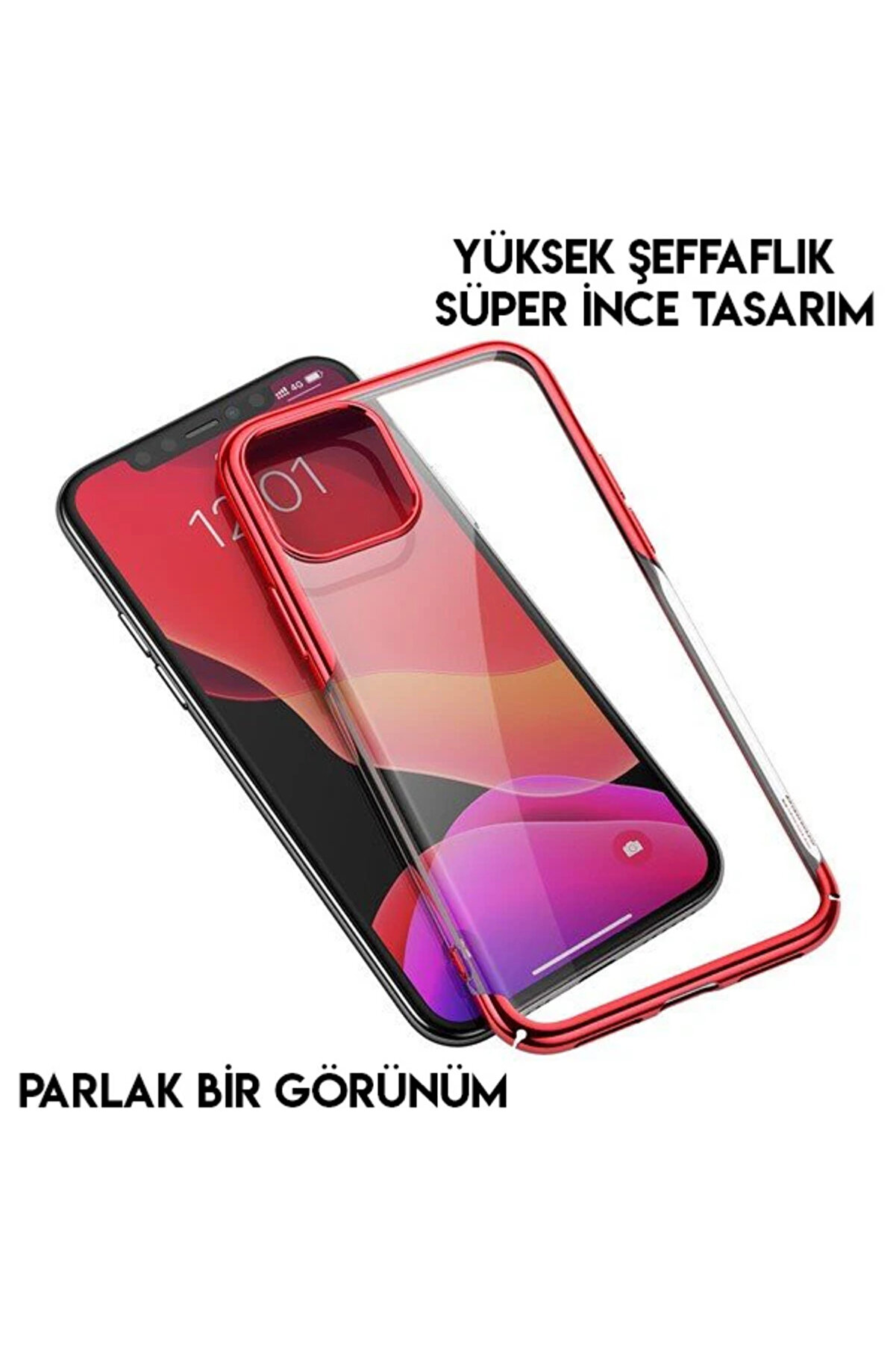Shi̇ni̇ng Case İphone 11 Pro Max 6.5 Ultra İnce Si̇li̇kon Kılıf-(1903) - Dropx6375-3977