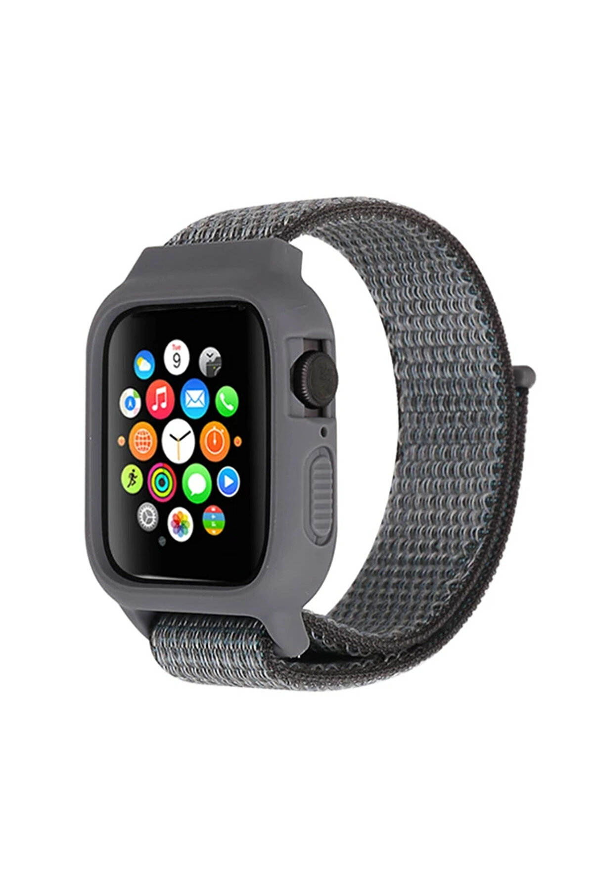 Ally Apple Watch 6-Se-5-4 44Mm / 3-2-1 42Mm Kayış Kordon Kılıf Si̇li̇kon-(1903 - Dropx9073-4616
