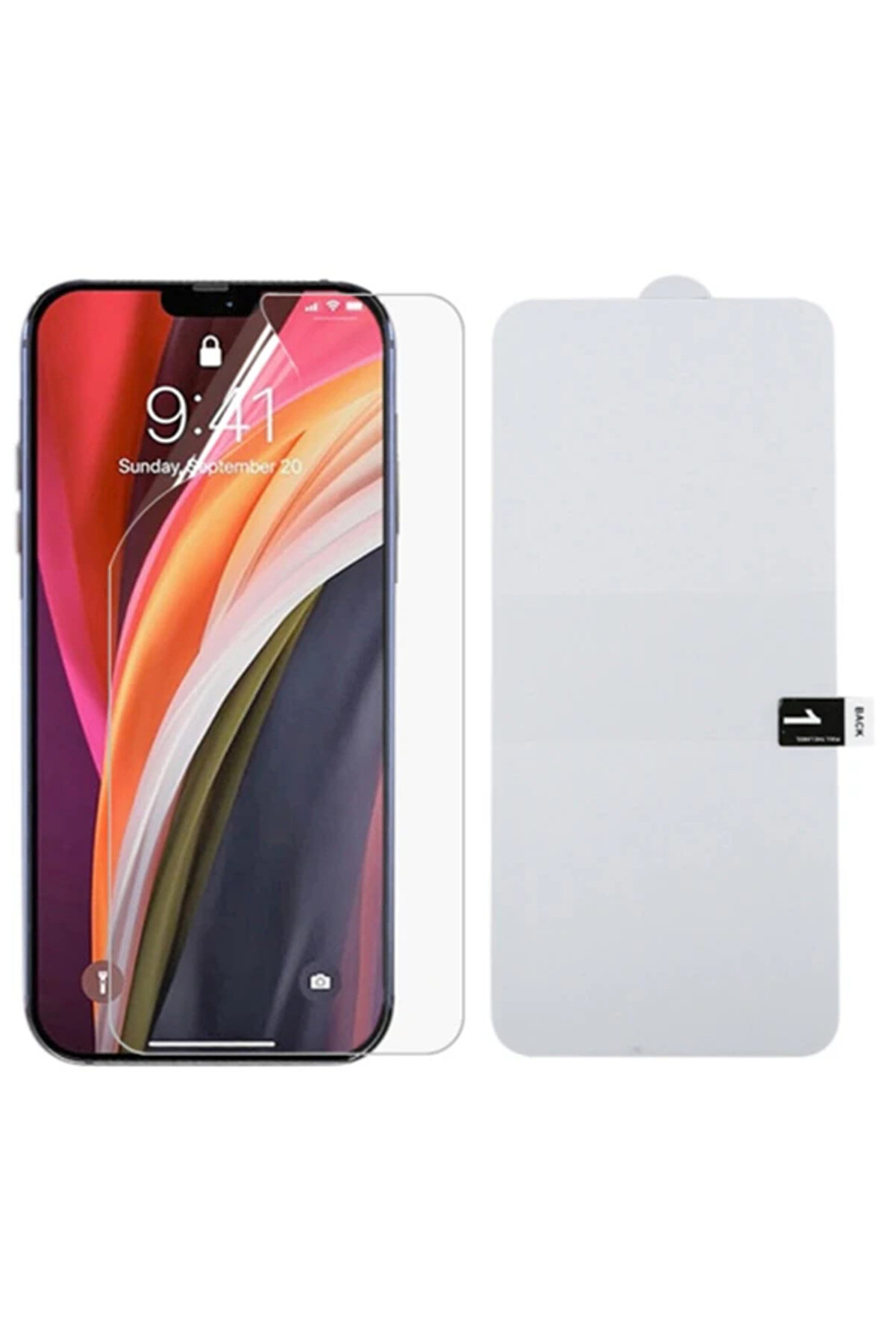 İphone 12 / 12 Pro 6.1 Full Kaplama Hi̇drojel Fi̇lm Full Ekran Koruyucu-(1903) - Dropx6103-1968