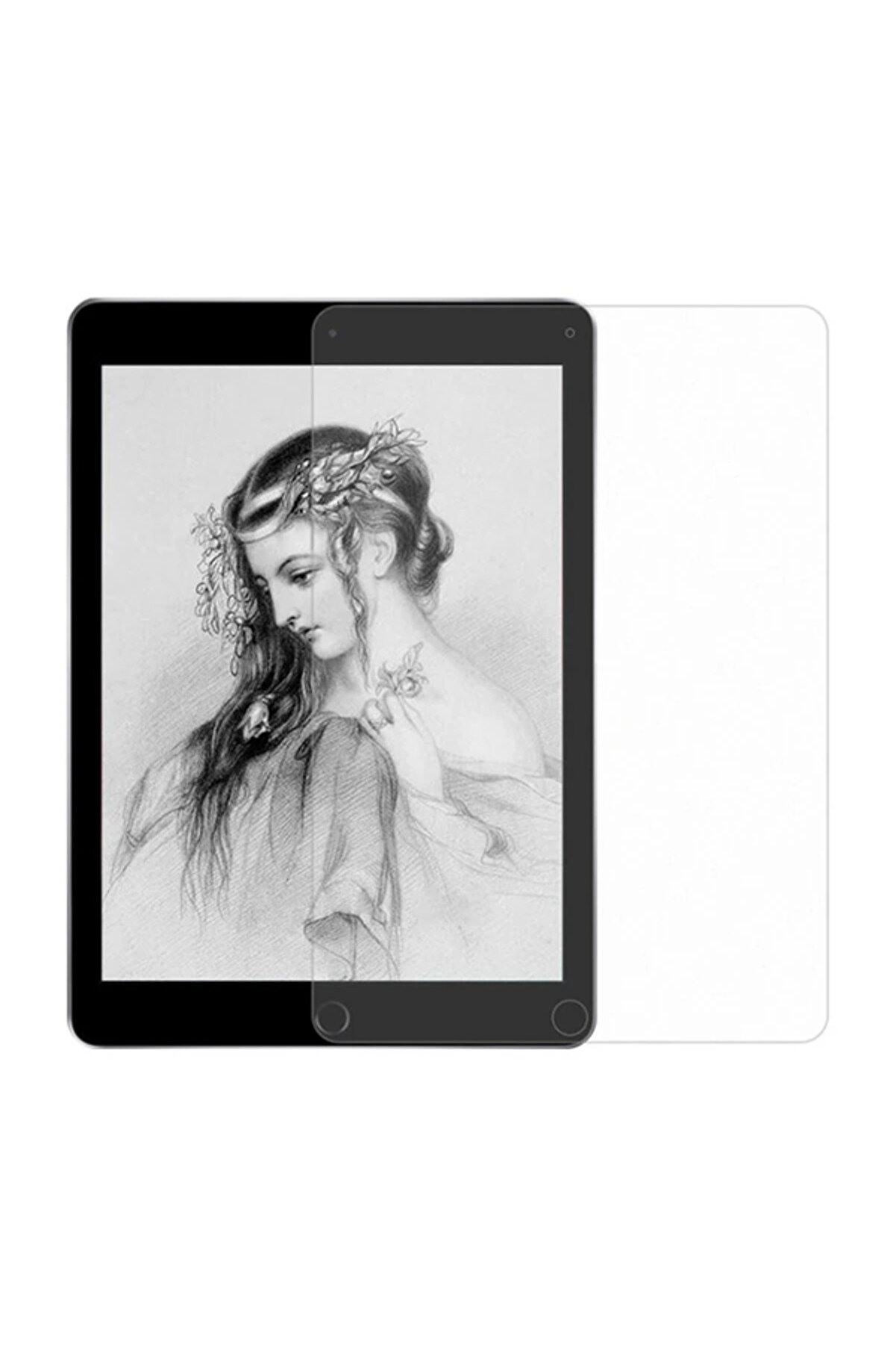 CepteToptan ALLY İPad 9.7 İnch Paper Like Film Darbe Emici Pet Ekran Koruyucu iPad 5/6/7/8 - DROPX3798-8137