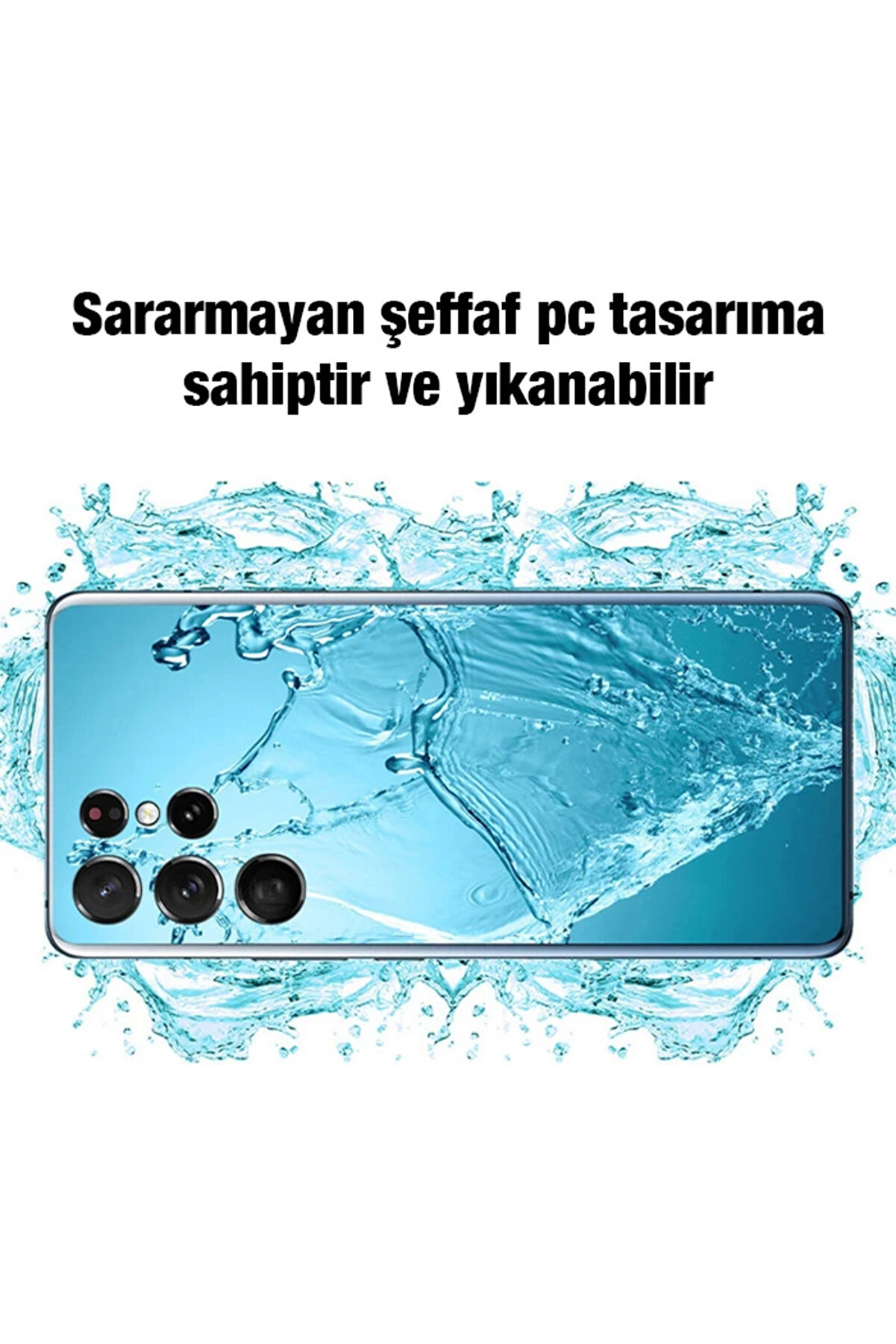 Ally Samsung Galaxy S22 Ultra Kılıf Kamera Korumalı Ultra İnce Şeffaf Si̇li̇k - Dropx5171-6247
