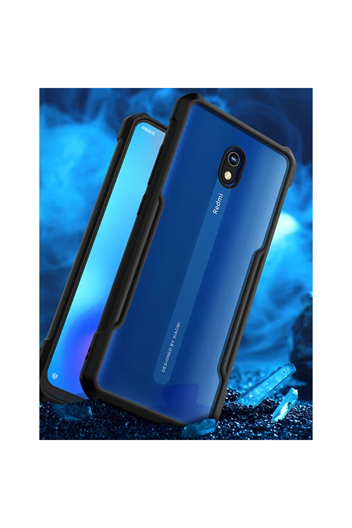 Xi̇aomi̇ Redmi̇ 8A Shok Absorpti̇on Pc+Tpu Darbe Emi̇ci̇ Kılıf-(1903) - Dropx1838-2426