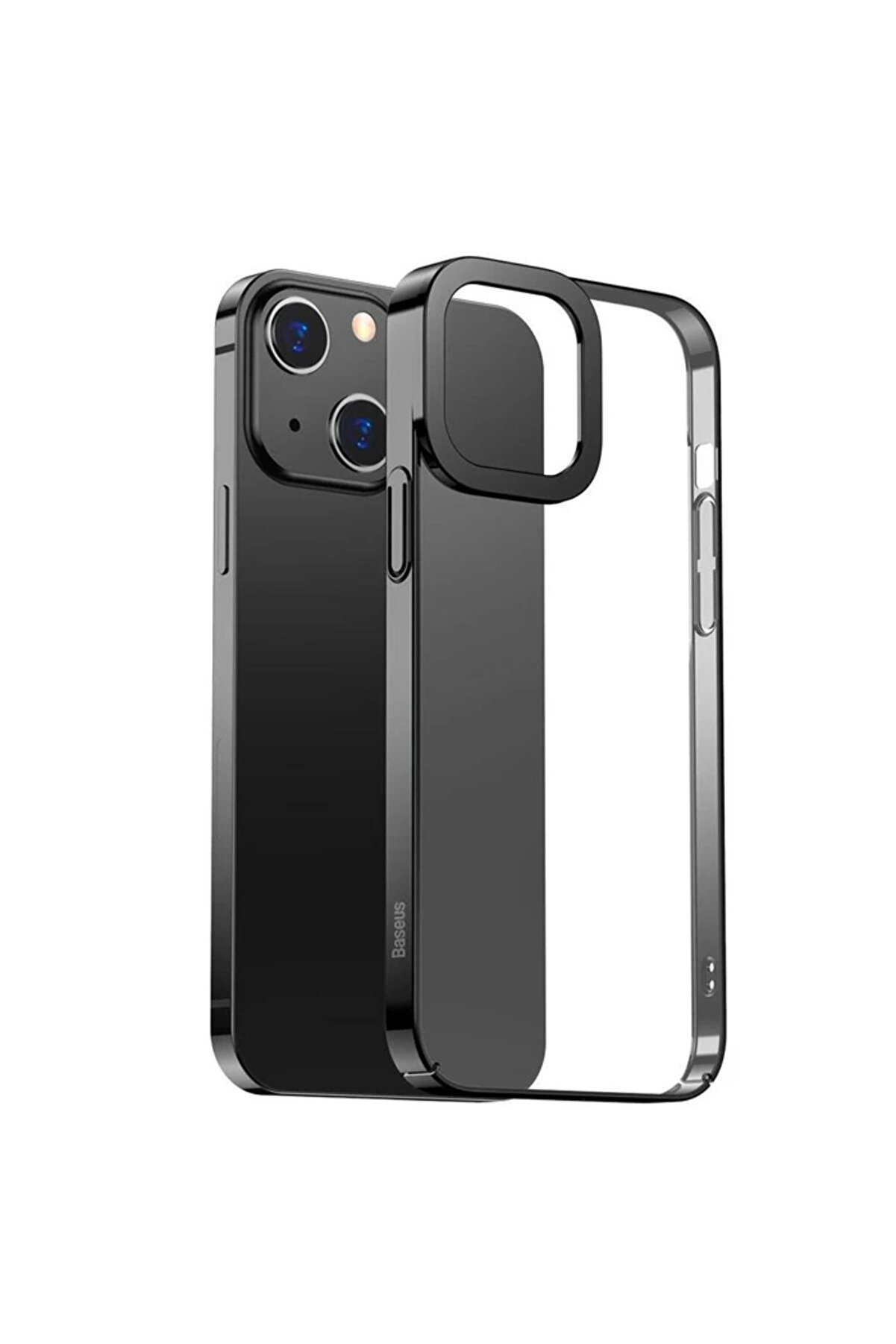 Gli̇tter İphone 13 6.1İnç Kılıf Renkli̇ Kenar Şeffaf Si̇li̇kon-(5775) - Gms4050-6816