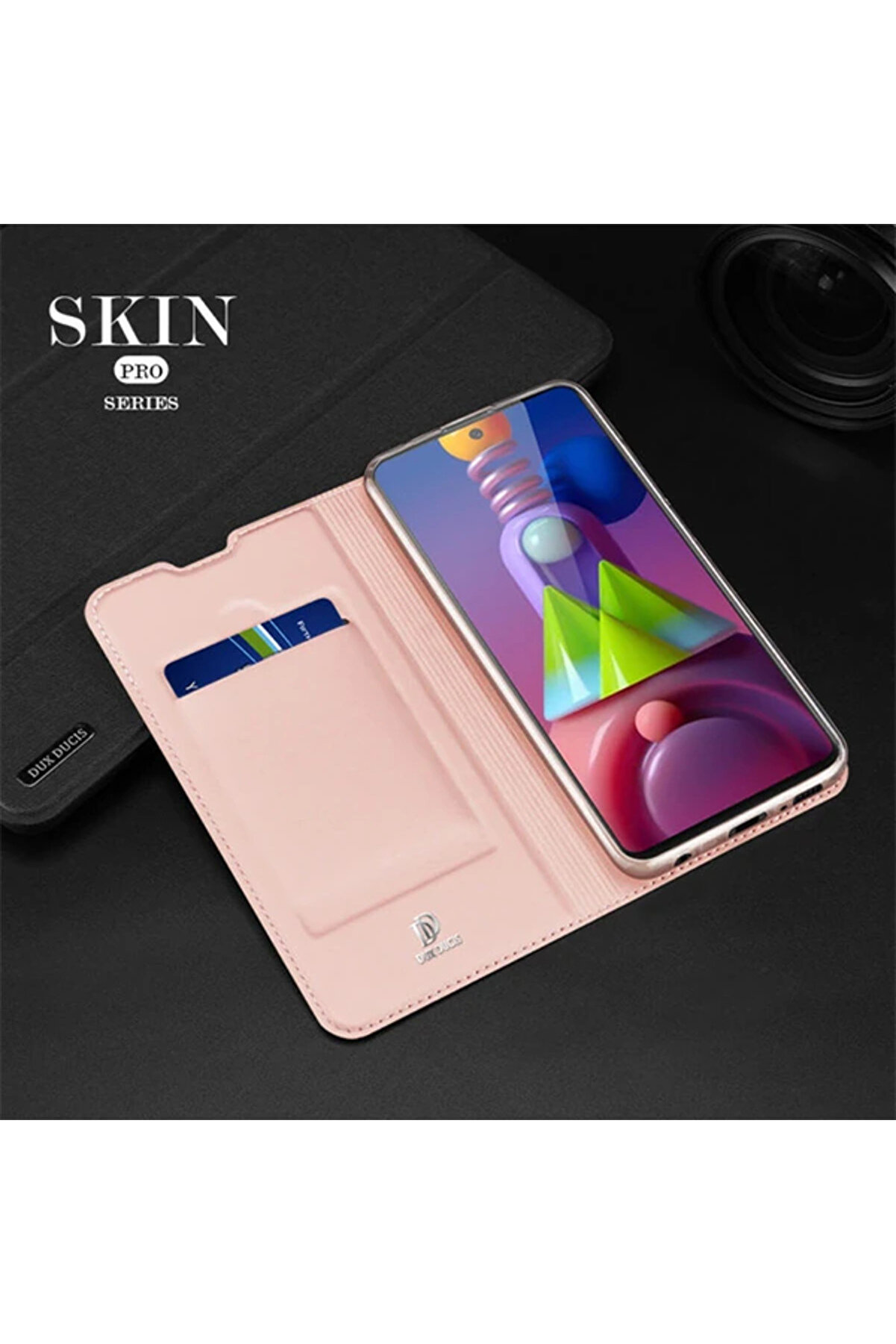 Dux Duci̇s Sm Galaxy M51 Kılıf Kapaklı Fli̇p Cover Kılıf Ski̇n Pro Seri̇es Kı - Dropx3649-5093