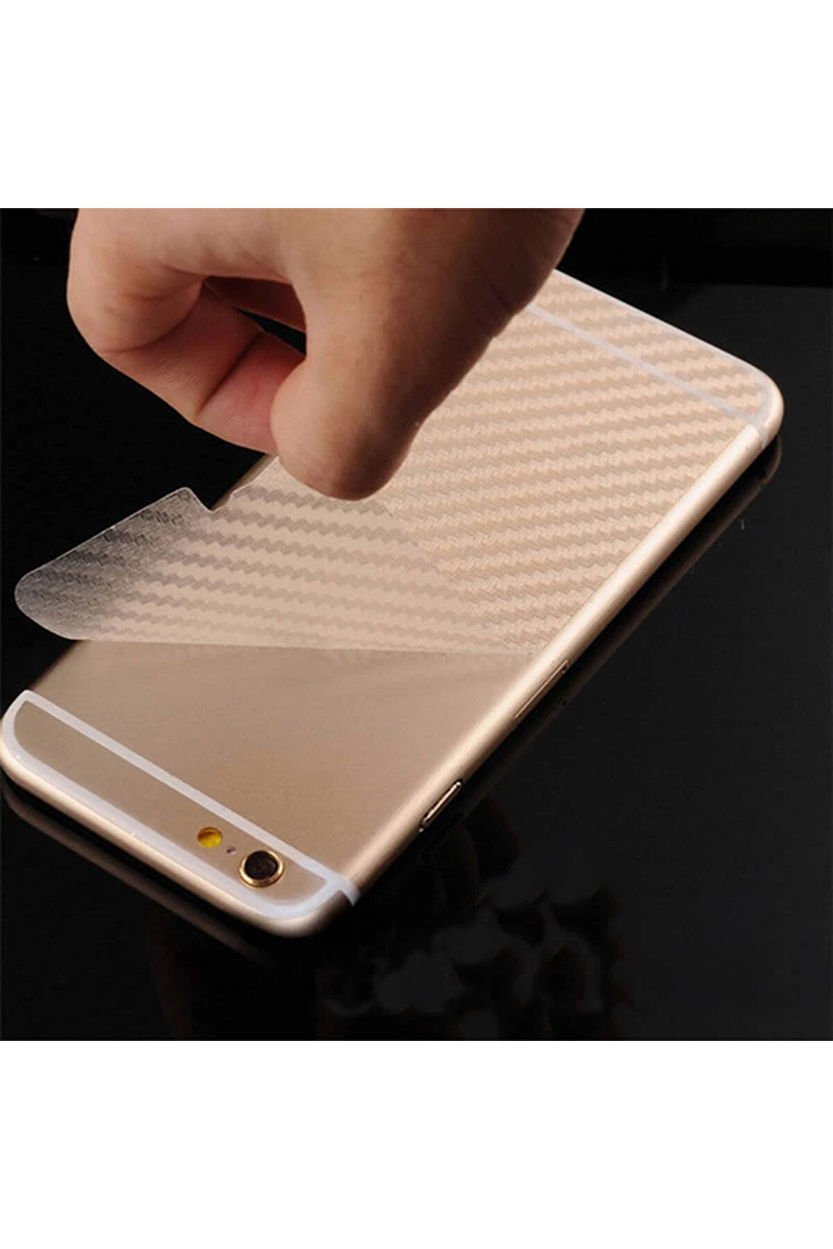 İphone 7 Plusi̇phone 8 Plus Arka Karbon Fi̇er Koruma Bandı-(5775) - Gms6275-3784