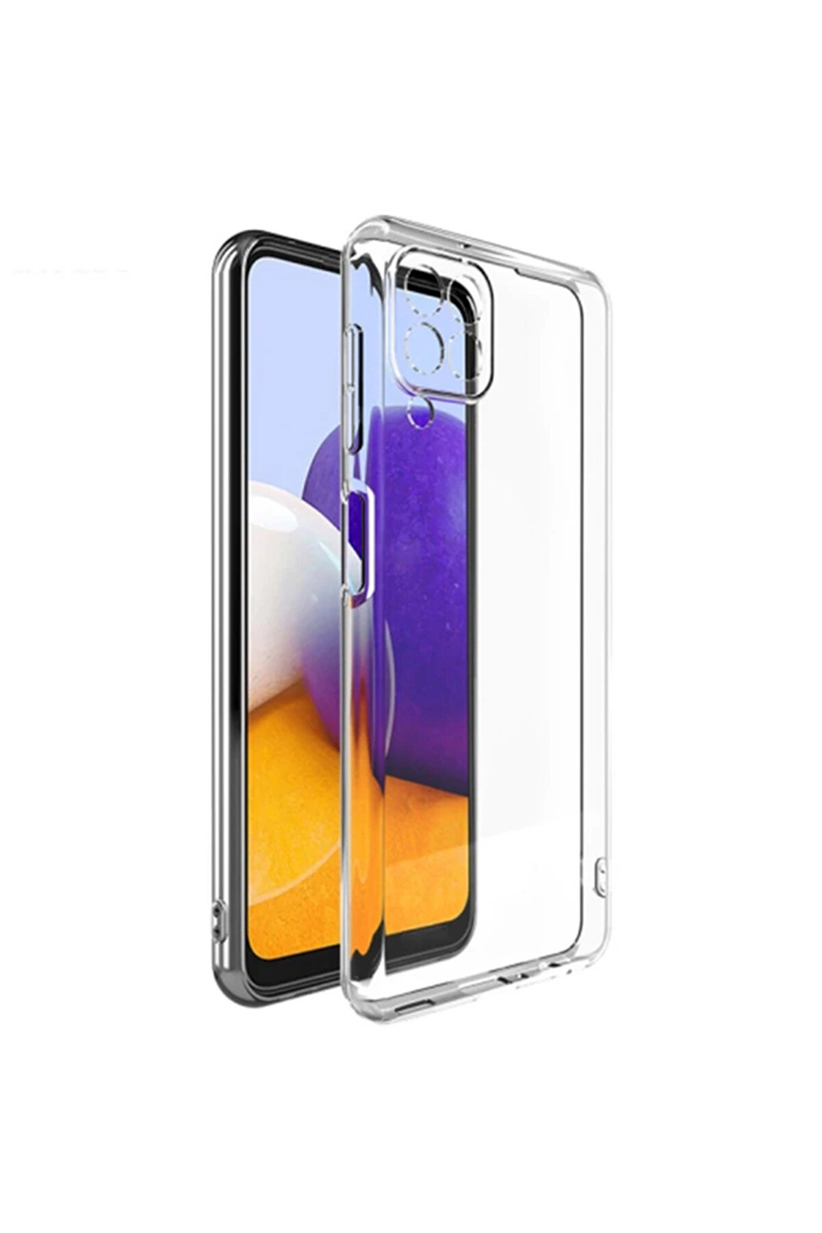 CepteToptan ALLY SM Galaxy A22 4G Kılıf Kamera Korumalı Ultra İnce Şeffaf Silikon Kıl? - DROPX7579-3181