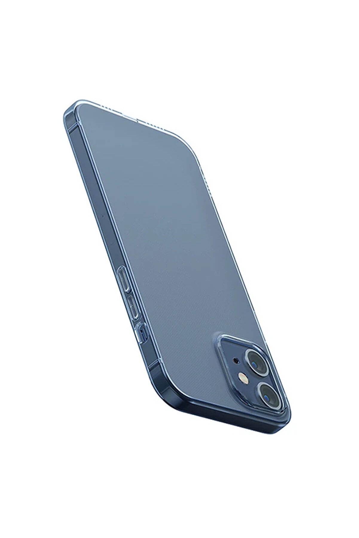 Si̇mple Case İphone 12 Mi̇ni̇ 5.4 İnce Si̇li̇kon Şeffaf Kılıf-(5775) - Gms3887-3036