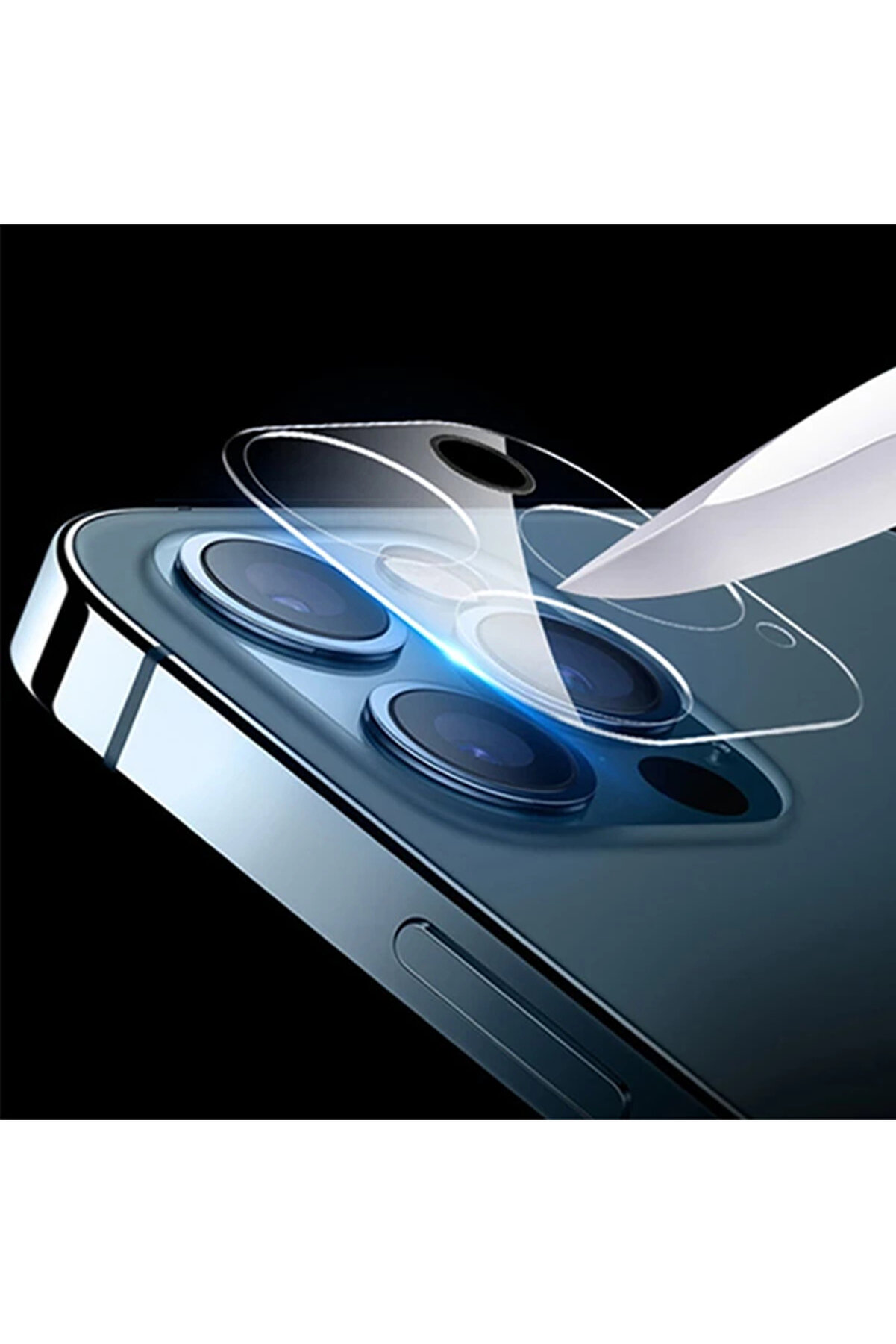 Gor İphone 12 Pro 6.1 Best Full Tempered Cam Kamera Koruyucu 2Adet Set-(1903) - Dropx4431-5363