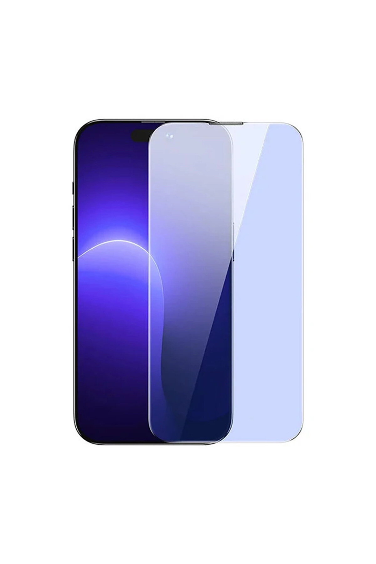 gizmurstore Crystal 0.3mm Anti-Blue iPhone 14 Pro Full Tempered Ekran Koruyucu 2 Adet Set-(5775) - GMS3741-1174