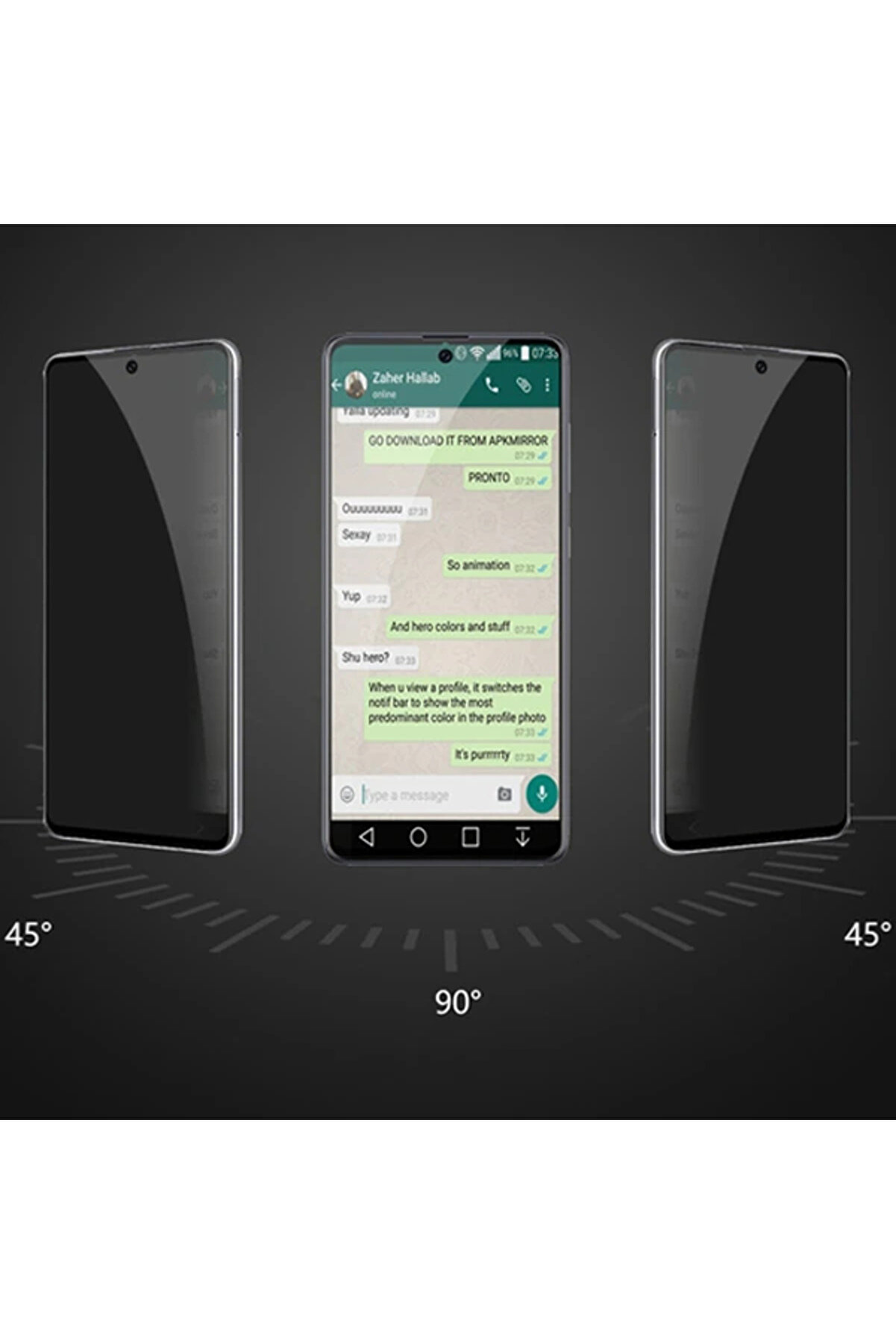 Ally Sm Galaxy A71 3D Full Pri̇vacy Gi̇zli̇li̇k Tempered Cam Ekran Koruyucu-(1903) - Dropx9841-3043