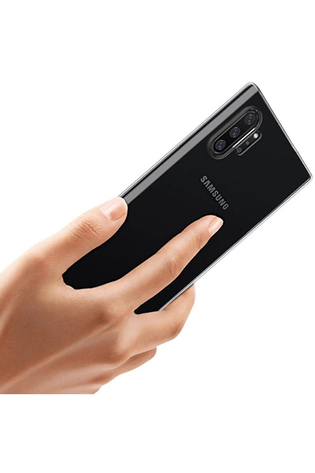 Ally Samsung Galaxy Note 10 Ultra Sli̇m Fi̇t Şeffaf Si̇li̇kon Kılıf-(1903) - Dropx6898-7363