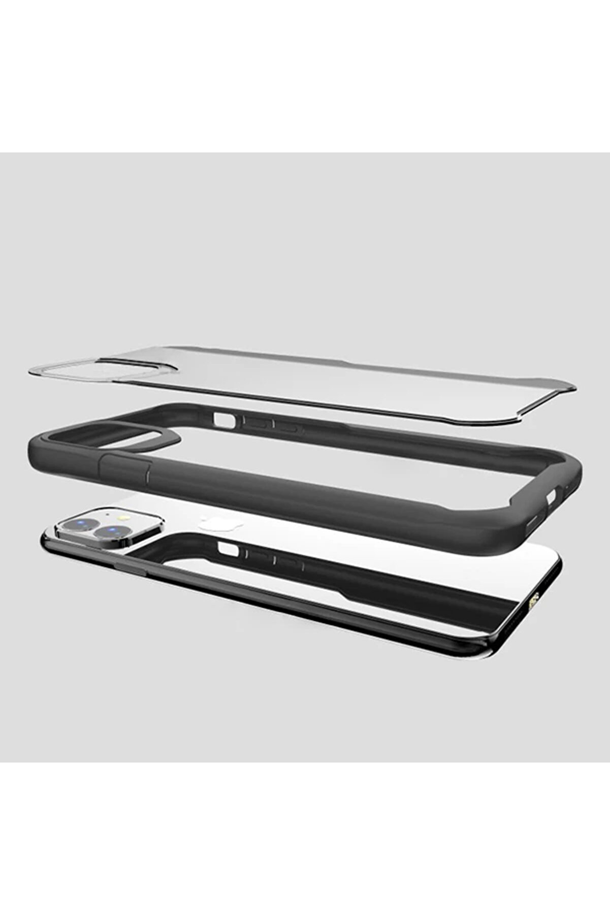 İphone 11 Pro Max 6.5 İnch Shock Absorpti̇on Pc+Tpu Darbe Emi̇ci̇ Kılıf-(5775) - Gms8592-7999