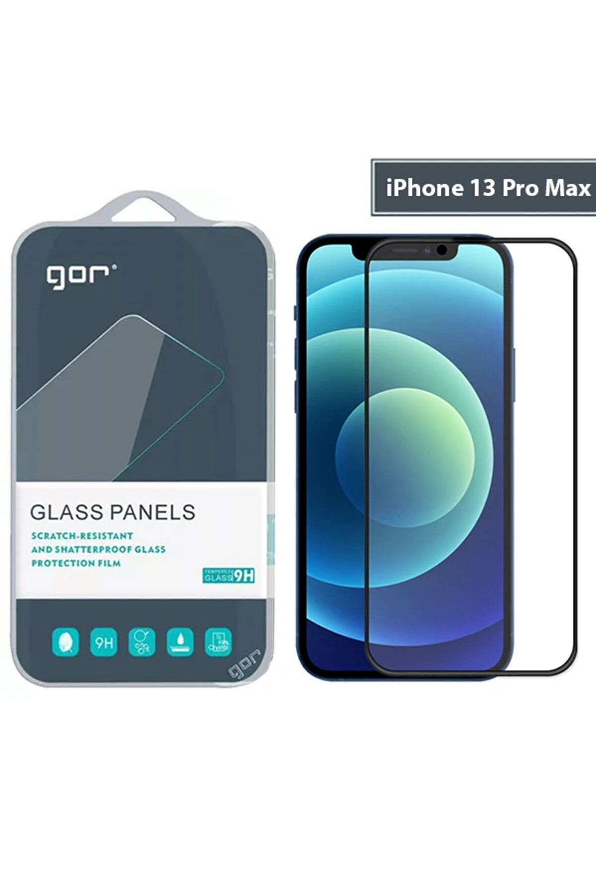 gizmurstore GOR iPhone 13 Pro Max 9D Hardening Tempered Full Cam Ekran Koruyucu-(5775) - GMS1636-8434