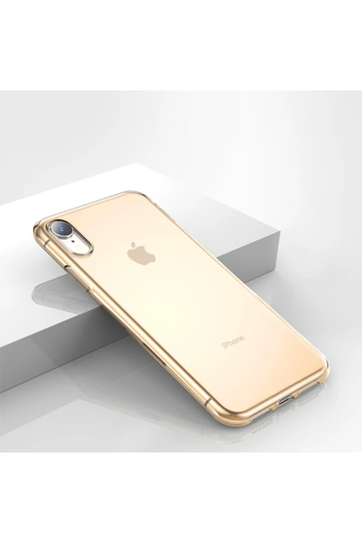 gizmurstore İPhone Xr.6.1 Simple Şeffaf Gel Darbe Emici Silikon Kılıf-(5775) - GMS5824-4451