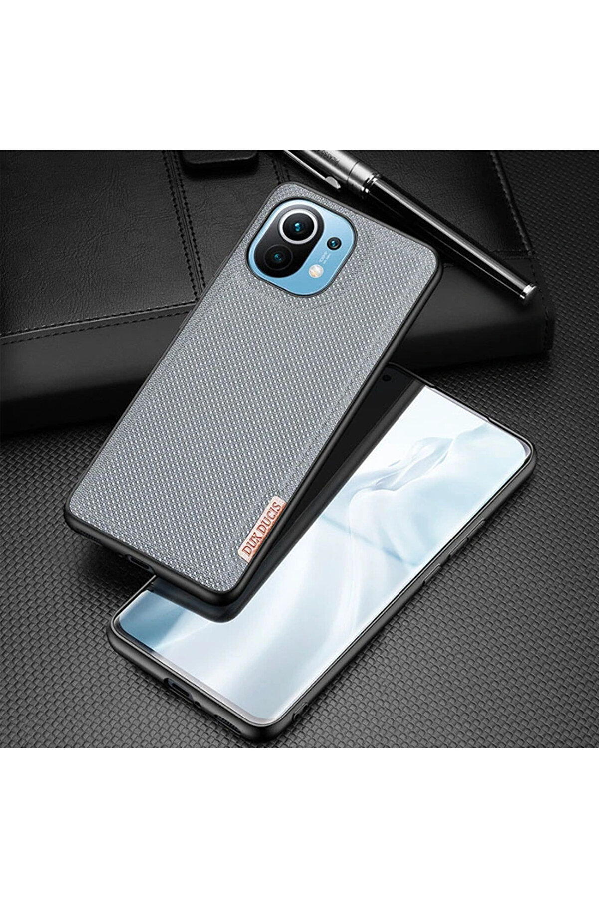 Dux Duci̇s Fi̇no Seri̇si̇ Xi̇aomi̇ Mi̇ 11 Kılıf Premi̇um Dokuma Si̇li̇kon Kılıf-(1903) - Dropx2003-4077
