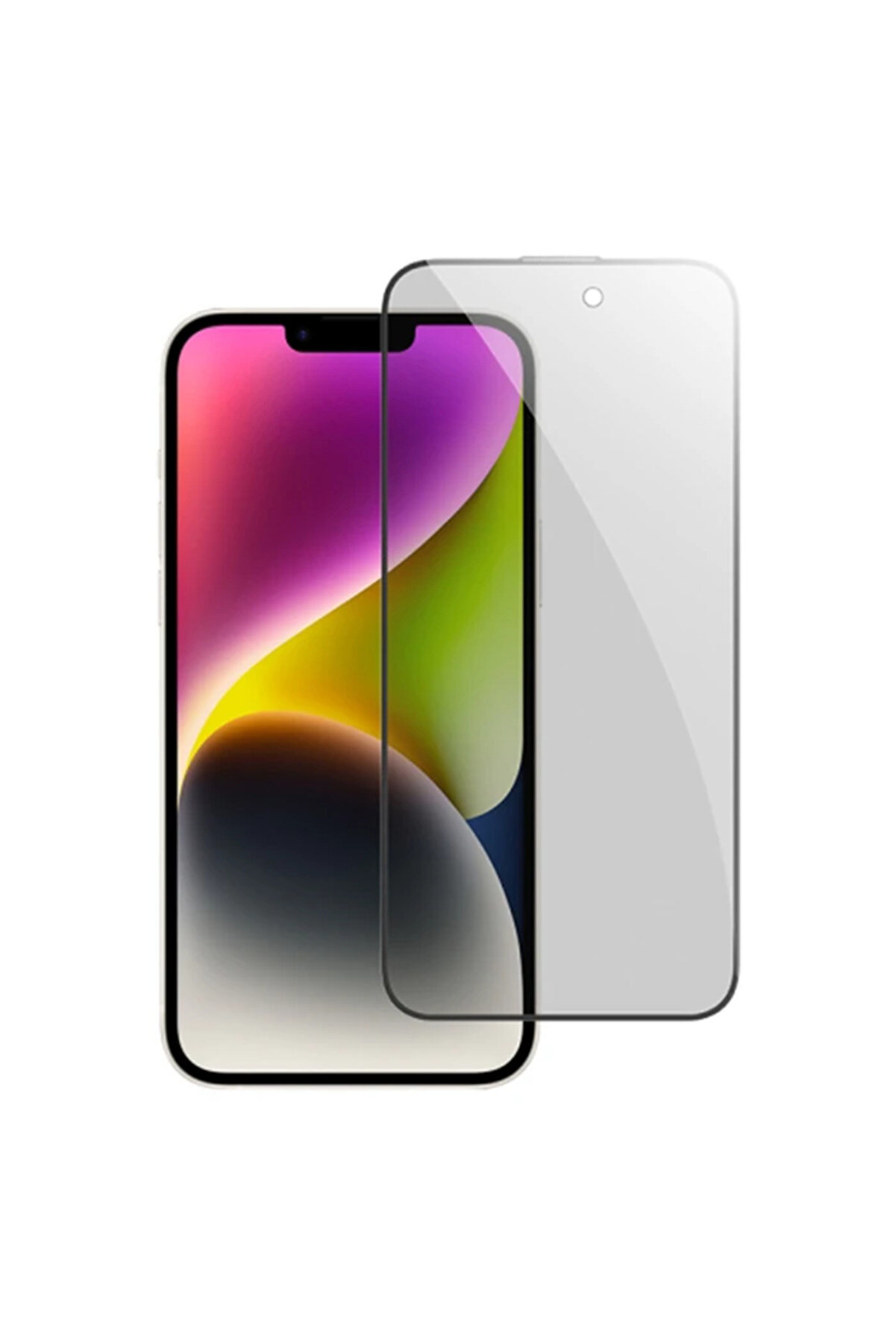 toyigoo Ally iPhone 14 Privacy Hayalet Full Koruma Tempered Cam Ekran Koruyucu-(5775) - tygo1316-5822