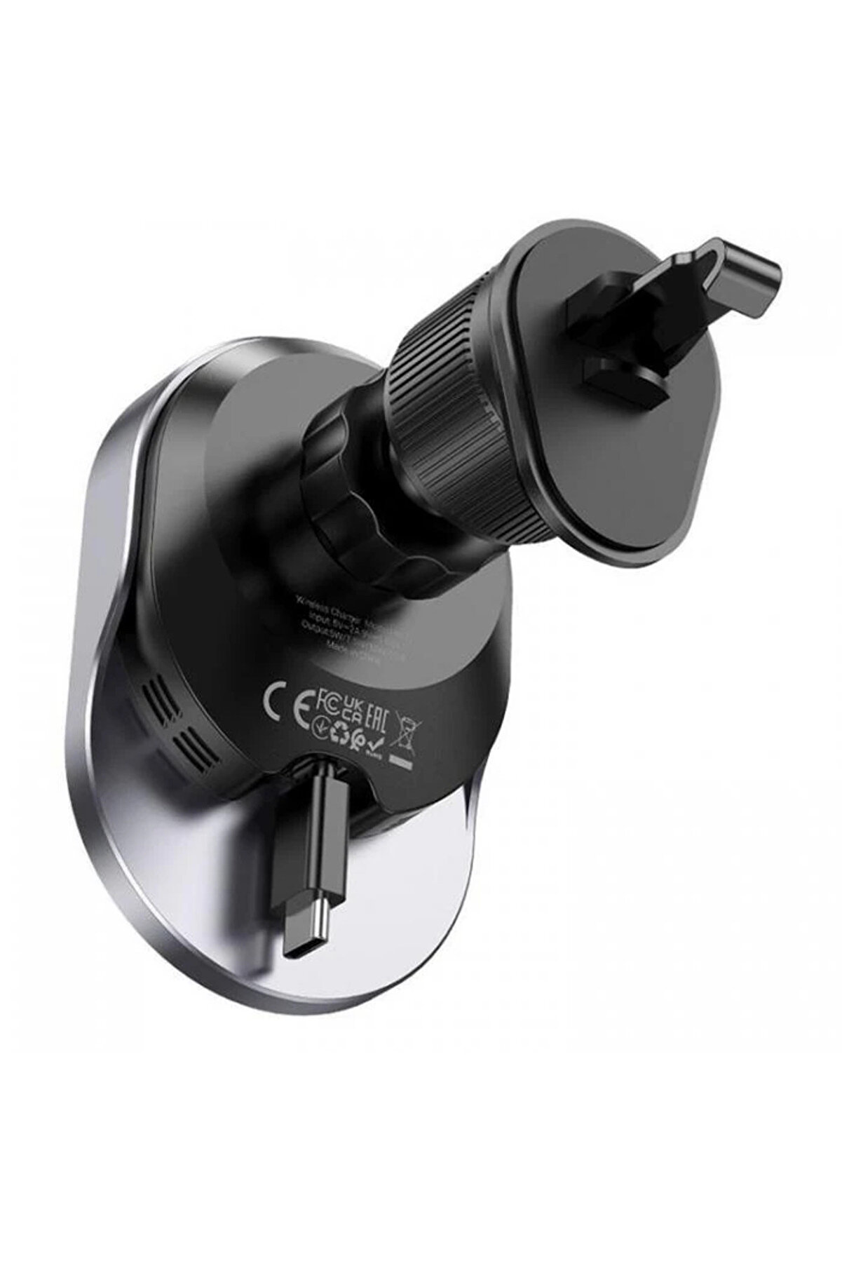 Hoco Hw12 Kablosuz Şarjlı Araç İçi̇ Havalandırma Manyeti̇k Telefon Tutucu-(1 - Dropx8977-7530