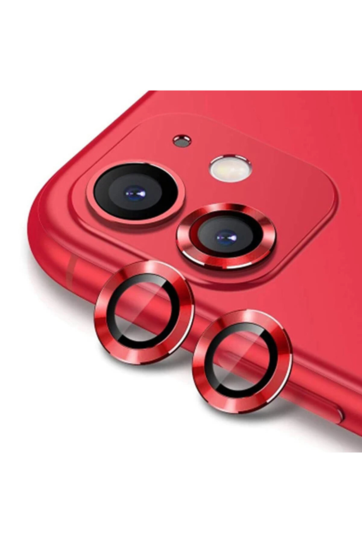 Ally İphone 11 6.1 3D Metal Çerçeveli̇ Kamera Lens Koruyucu-(5775) - Gms6831-8659