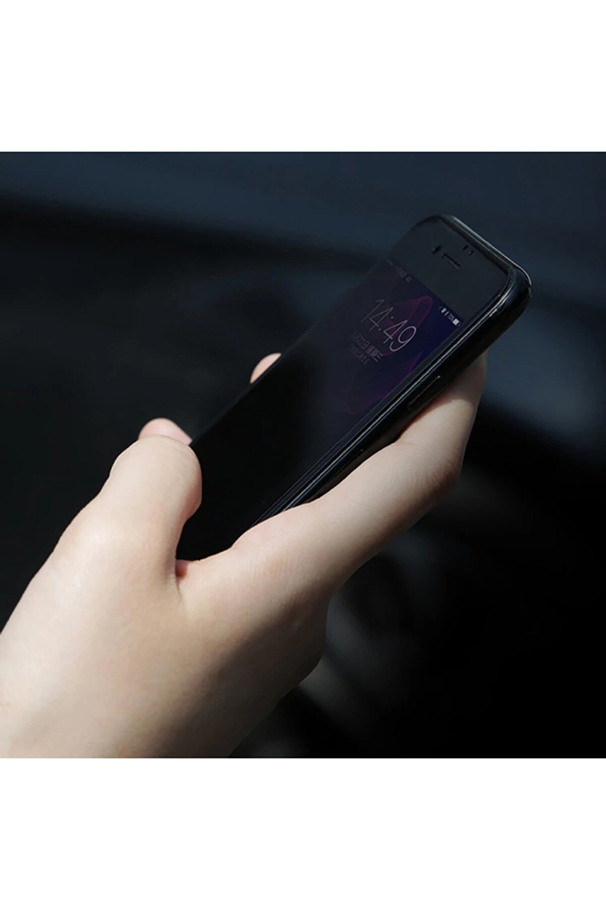 İphone Se3-Se2 İphone 8-7 3D Full Pri̇vacy Gi̇zli̇li̇k Kırılmaz Cam Ekran Koruyucu-(5 - Gms6965-8813