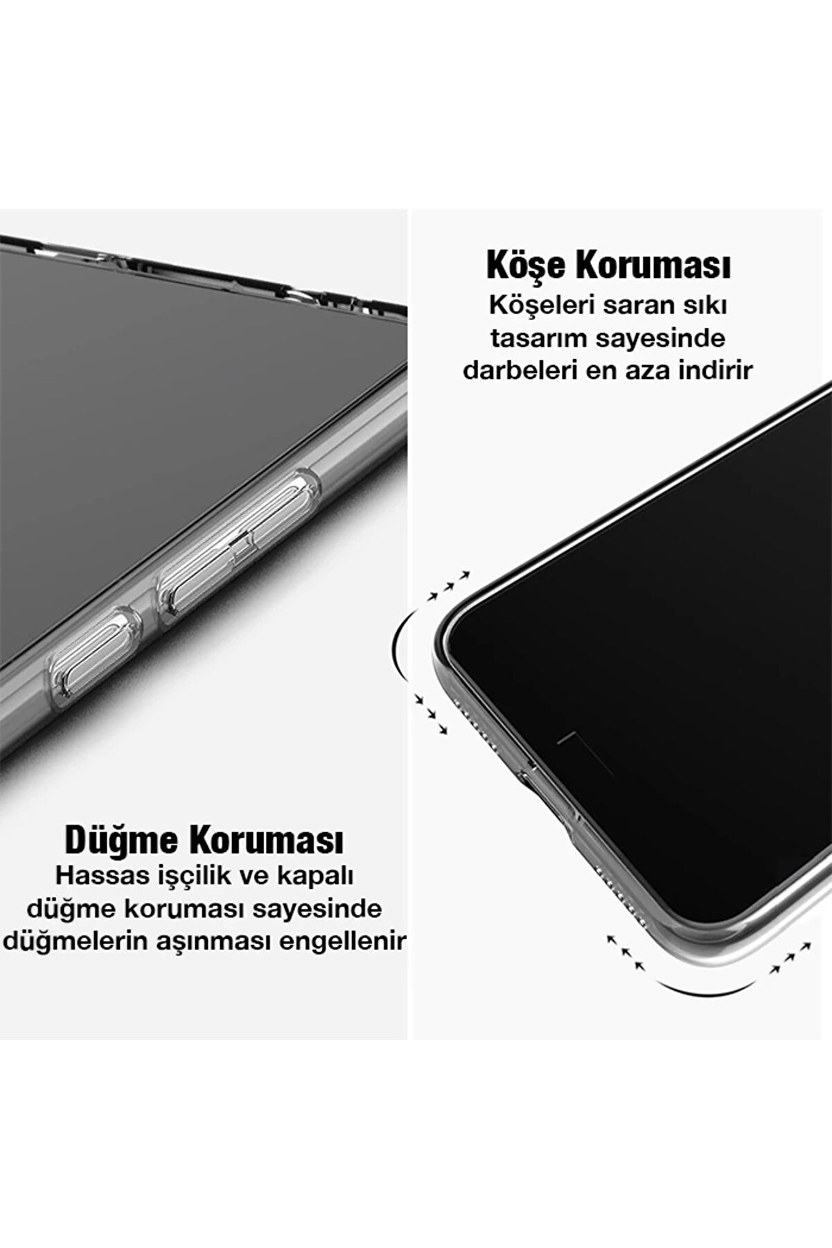 Ally İphone 12 Pro Max 6.7İnç Kılıf Kamera Korumalı Ultra İnce Şeffaf Si̇li̇kon - Gms1300-9966