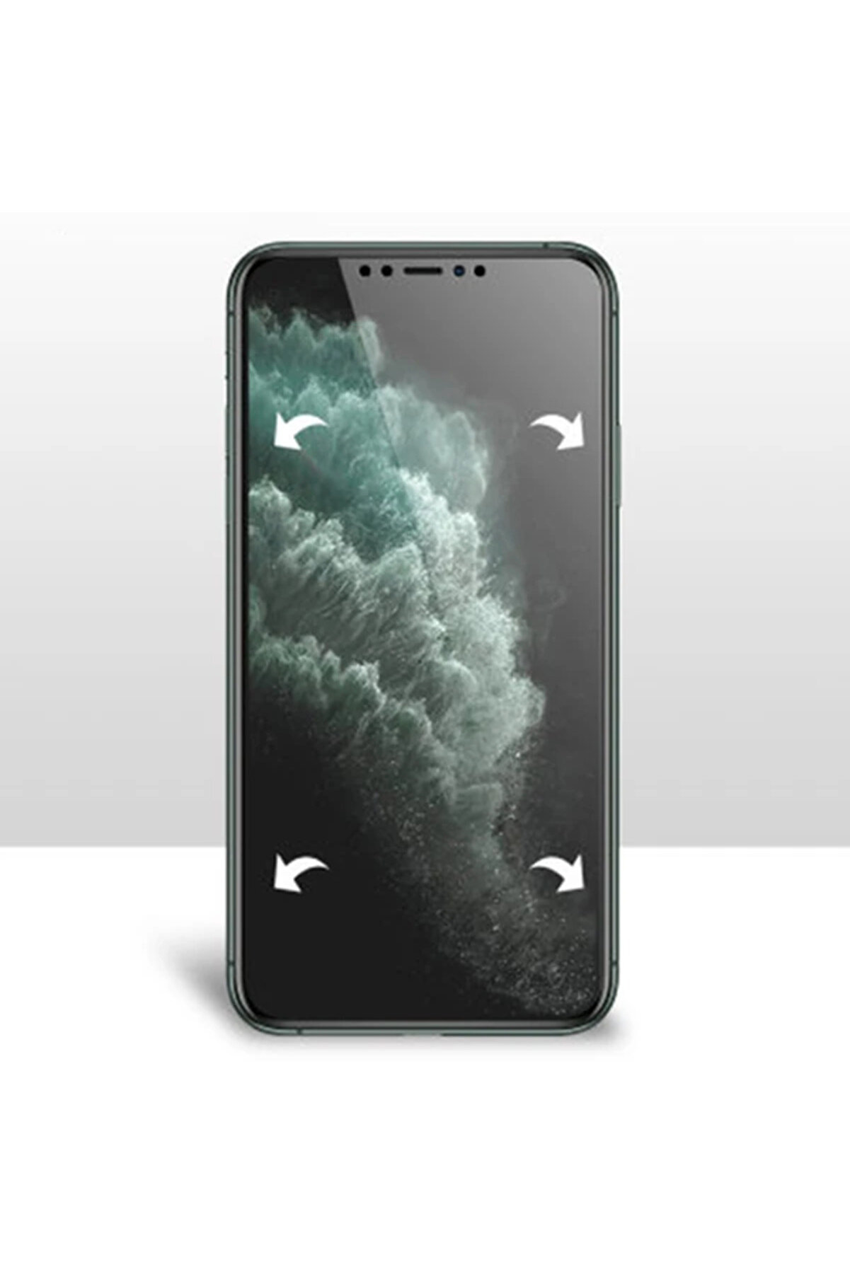 İphone 11 Pro Fi̇lm Ön Arka Full Koruyucu Membran Nano Hi̇drojel Koruyucu Set-(1 - Dropx5722-9493