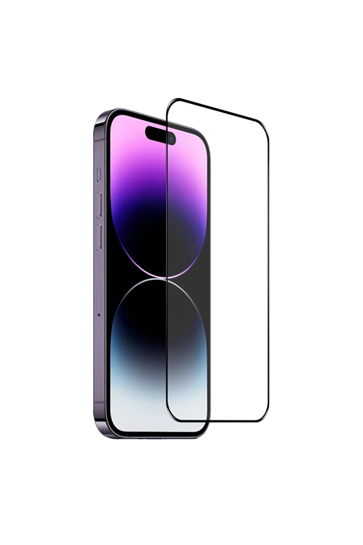 gizmurstore Ally iPhone 14 Pro Max 6.7 Full Glue-Tempered Cam Ekran Koruyucu-(5775) - GMS3297-9546