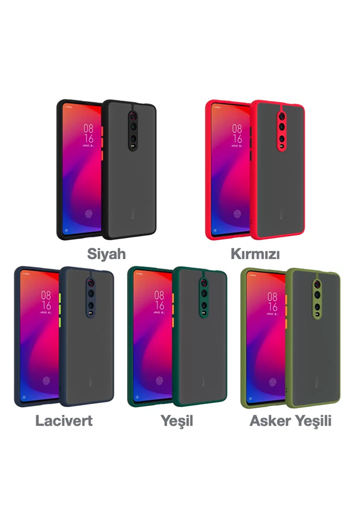 Xi̇aomi̇ Redmi̇ K20 - K20 Pro Kamera Korumalı Premi̇um Si̇li̇kon Kılıf-(5775) - Gms2150-3012