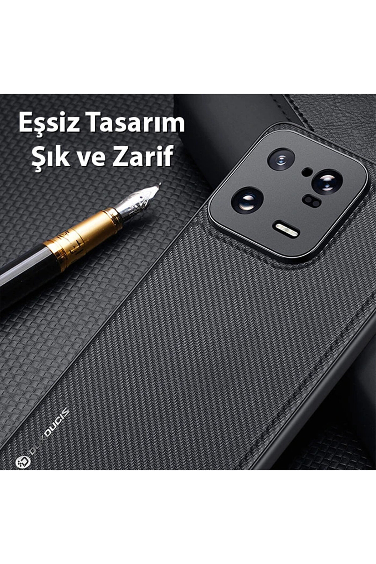 Dux Duci̇s Xi̇aomi̇ 13 Pro Fi̇no Seri̇si̇ Premi̇um Dokuma Si̇li̇kon Kılıf-(1903) - Dropx5956-3684
