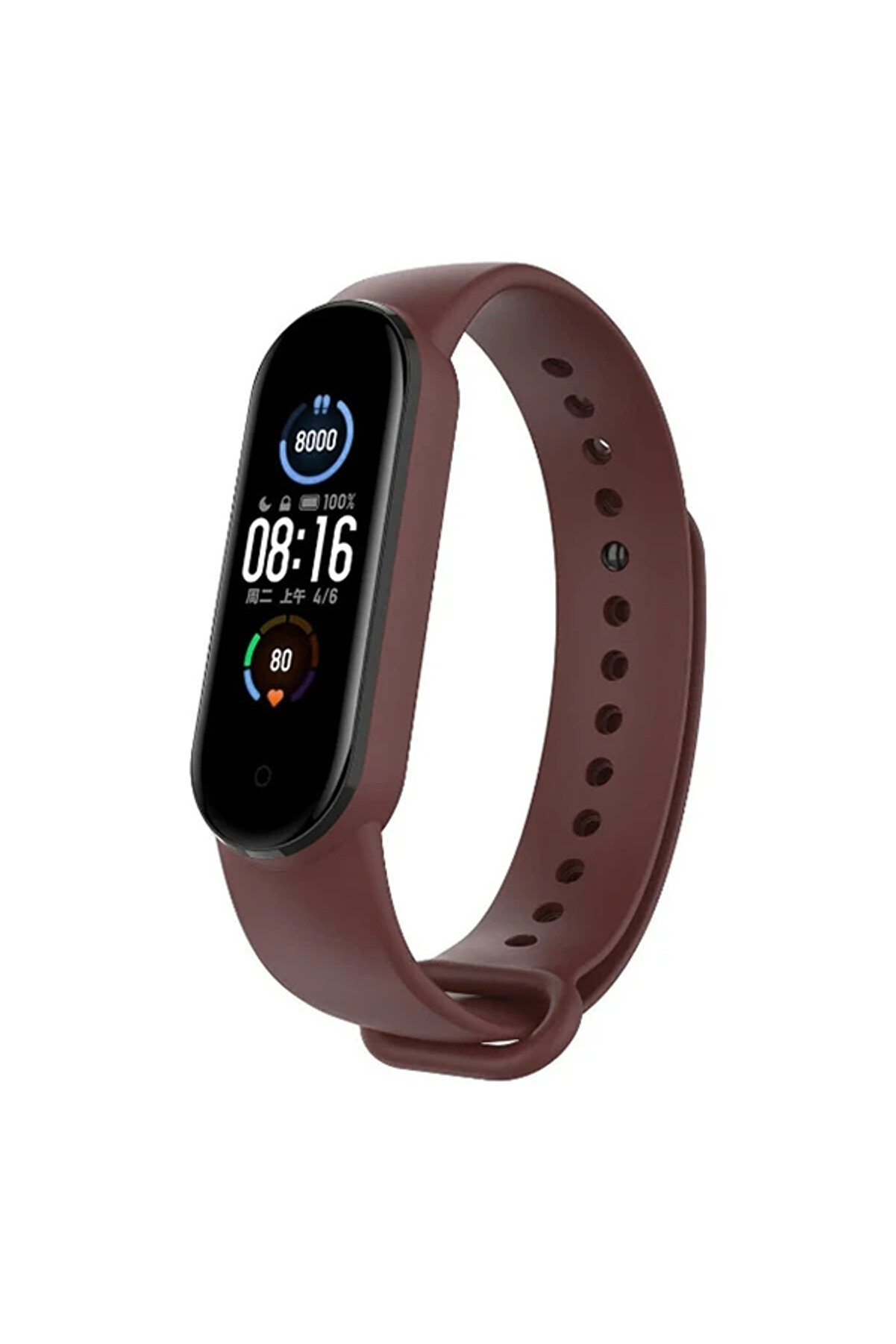 Ally Xi̇aomi̇ Band 5 Akıllı Bi̇lekli̇k İçi̇n Si̇li̇kon Kayış Kordon-(1903) - Dropx5141-2970