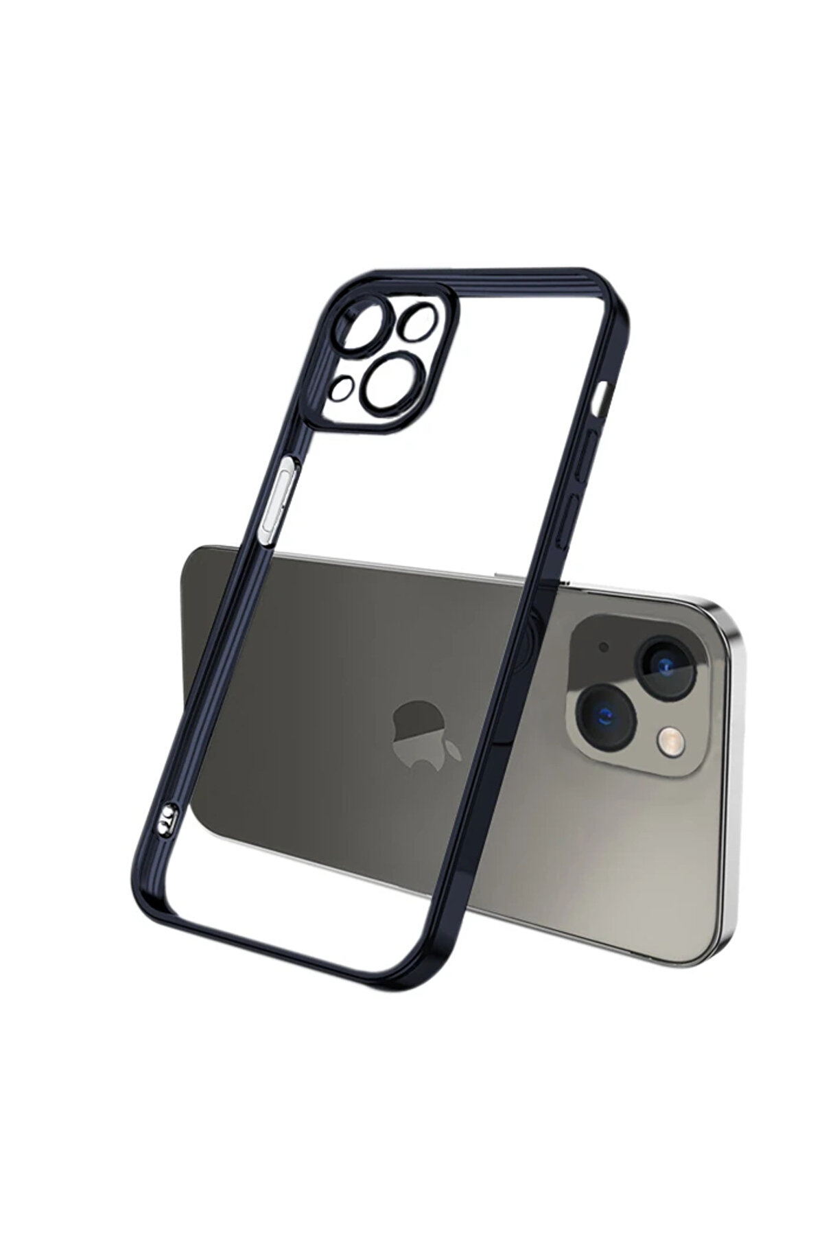 CepteToptan ALLY Fashion Series iPhone 13 6.1inç Kılıf Renkli Kenar Lazer Çerçeveli Sil - DROPX3980-3637