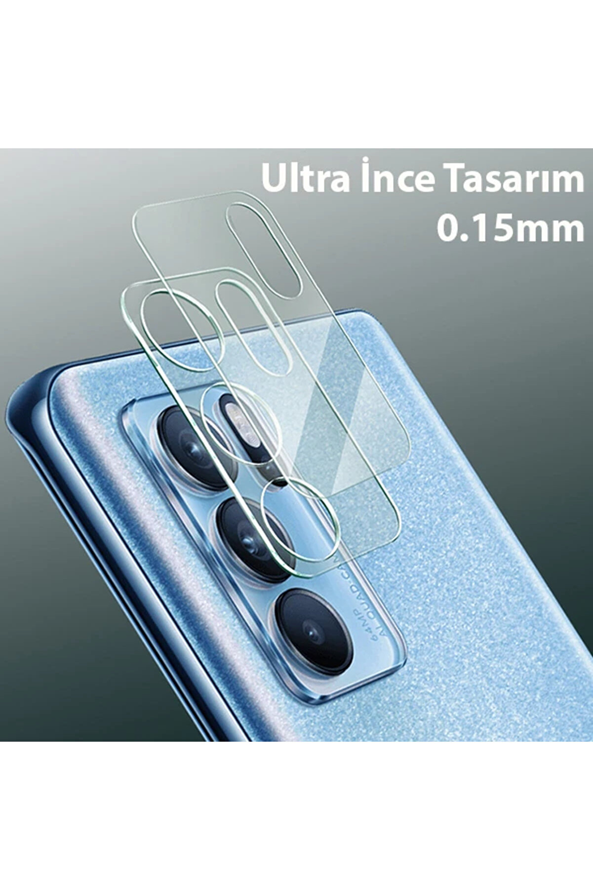Oppo Reno6 Pro 3D Full Tempered Cam Kamera Koruyucu-(5775) - Najmaddi̇n8234-5420
