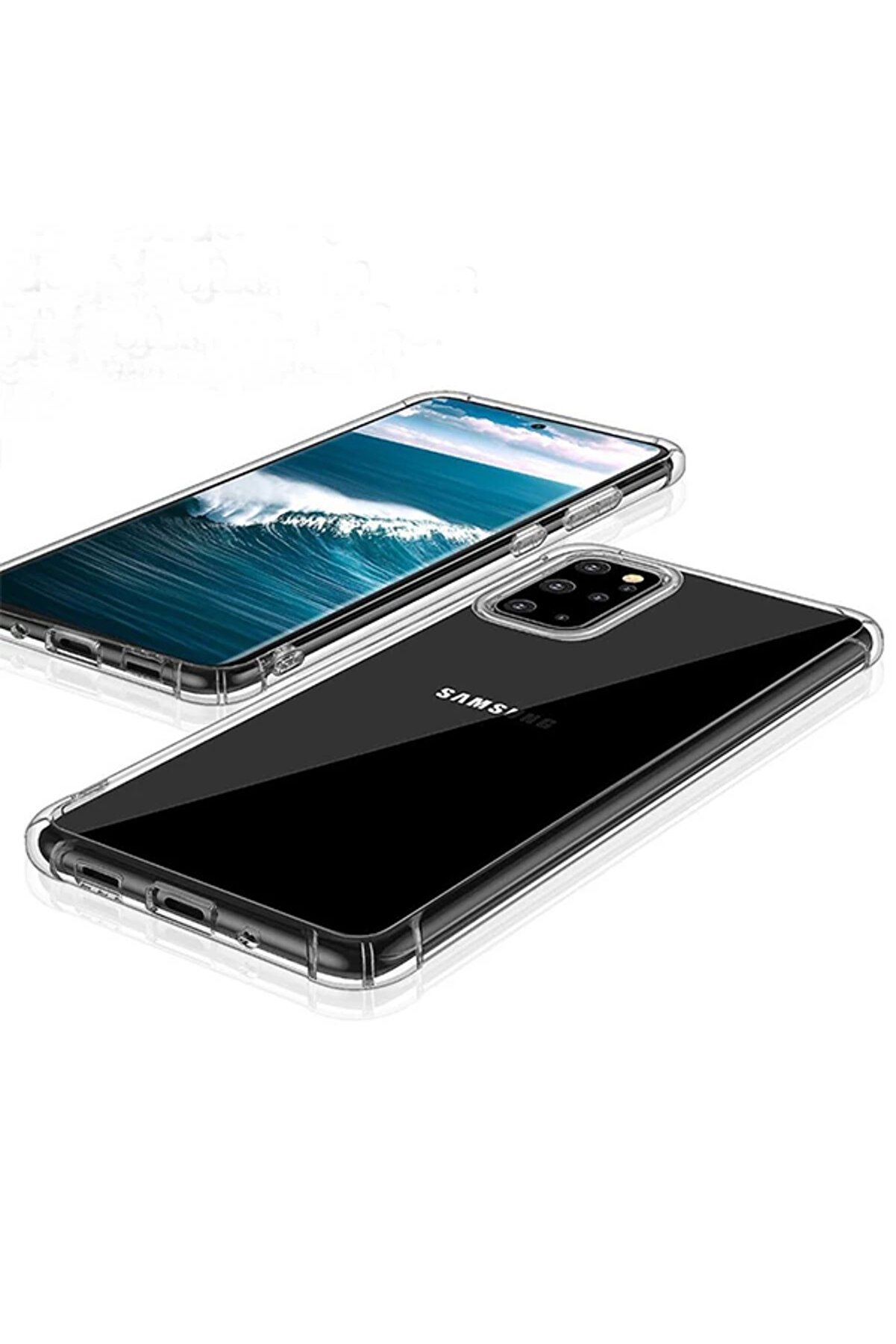 Ally Samsung Galaxy S20+ Plus Anti̇-Drop Darbe Emi̇ci̇ Si̇li̇kon Kılıf-(5775) - Gms5606-8993