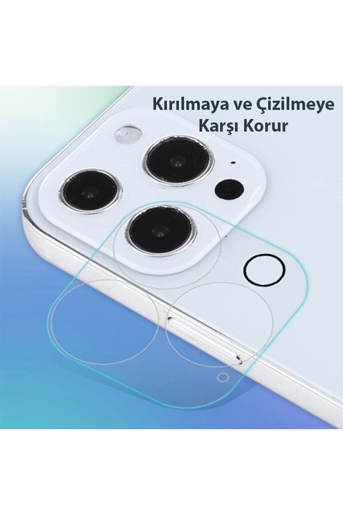 Gor İphone 13 Pro 13 Pro Max 3D Tempered Cam Kamera Koruyucu 2Adet Set-(1903) - Dropx6043-1610